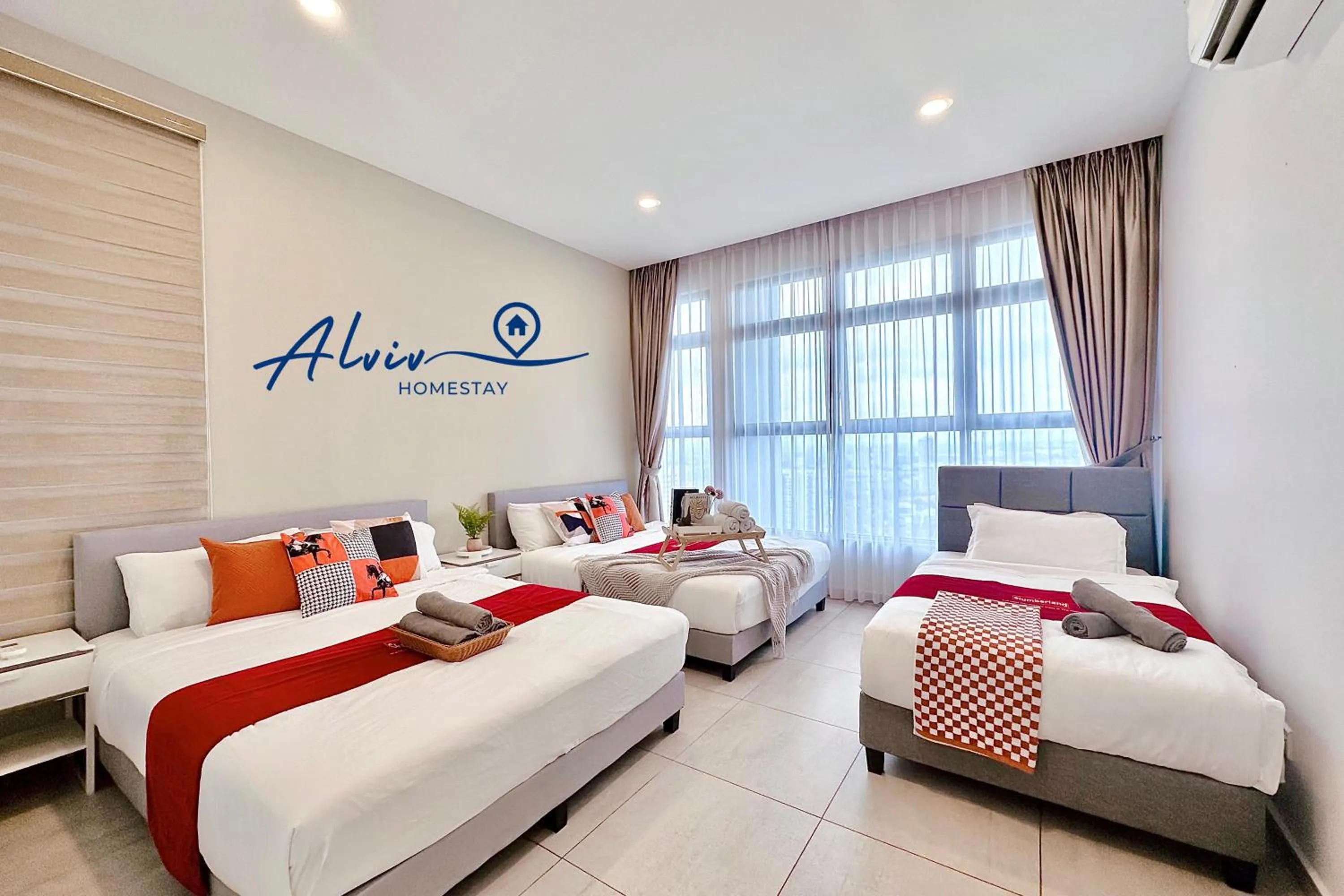 Bedroom, Bed in Atlantis Melaka I 5-10pax I 5min JonkerSt BY Alviv Management