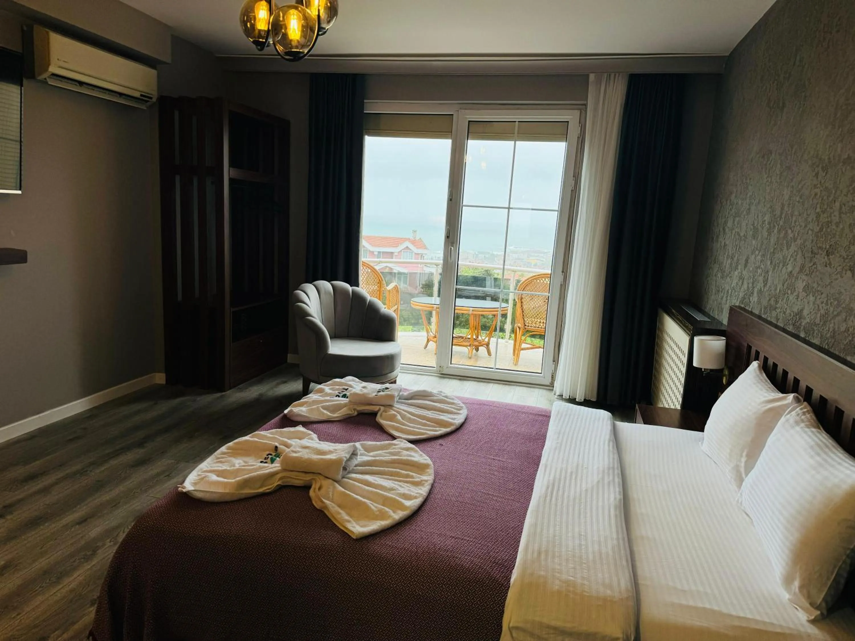 Patio, Bed in Istanbul Airport Treekos Suite Hotel