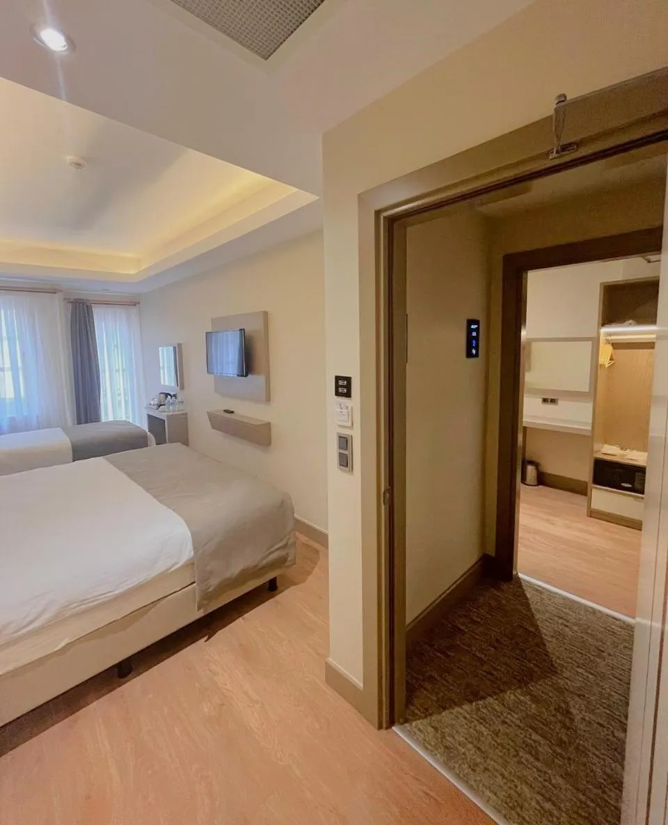 Floor plan, Bed in Asilzade Hotel Sirkeci