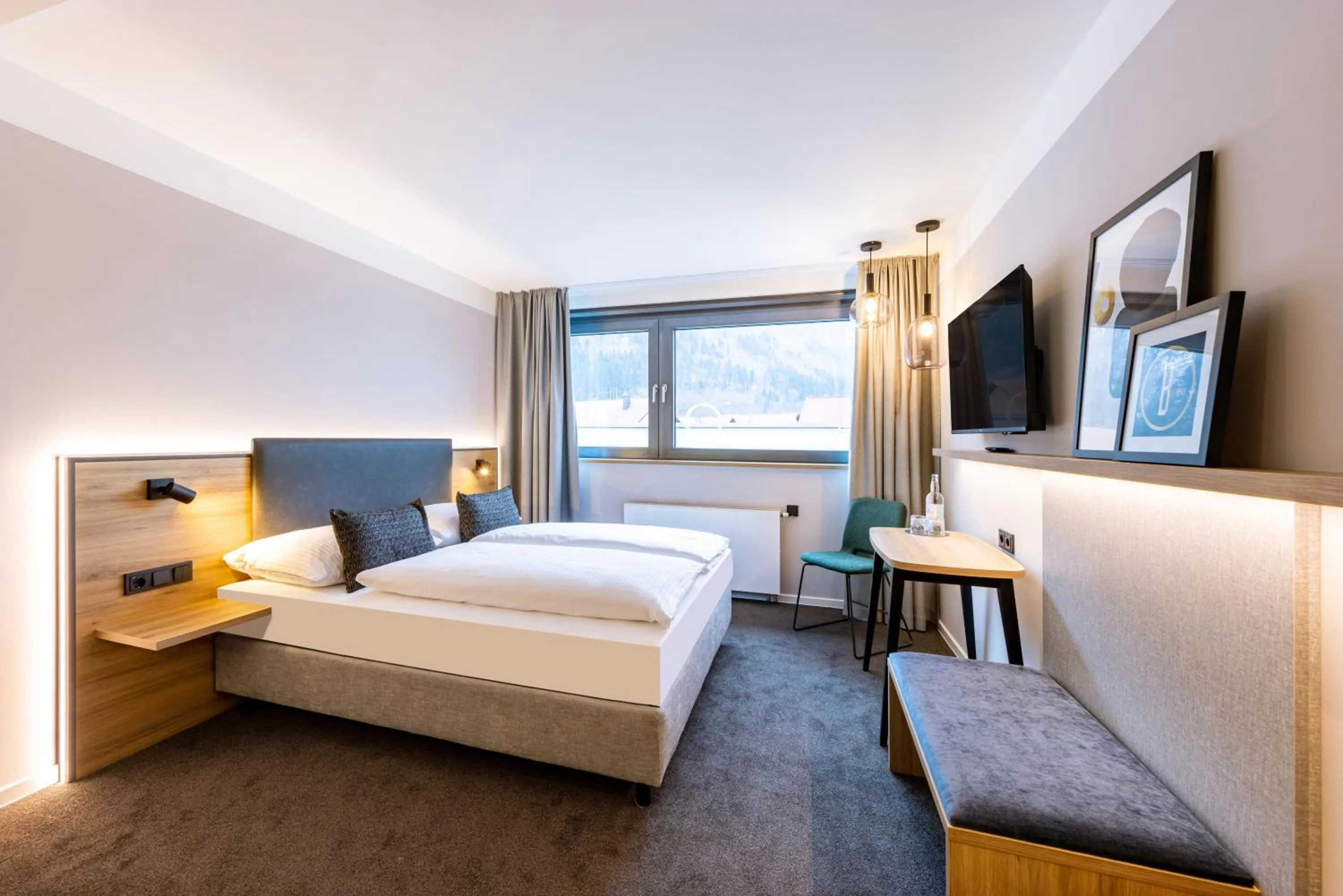 Photo of the whole room, Bed in BOLLWERK Lifestyle Hotel, automatisiertes Hotel mit Self Check In