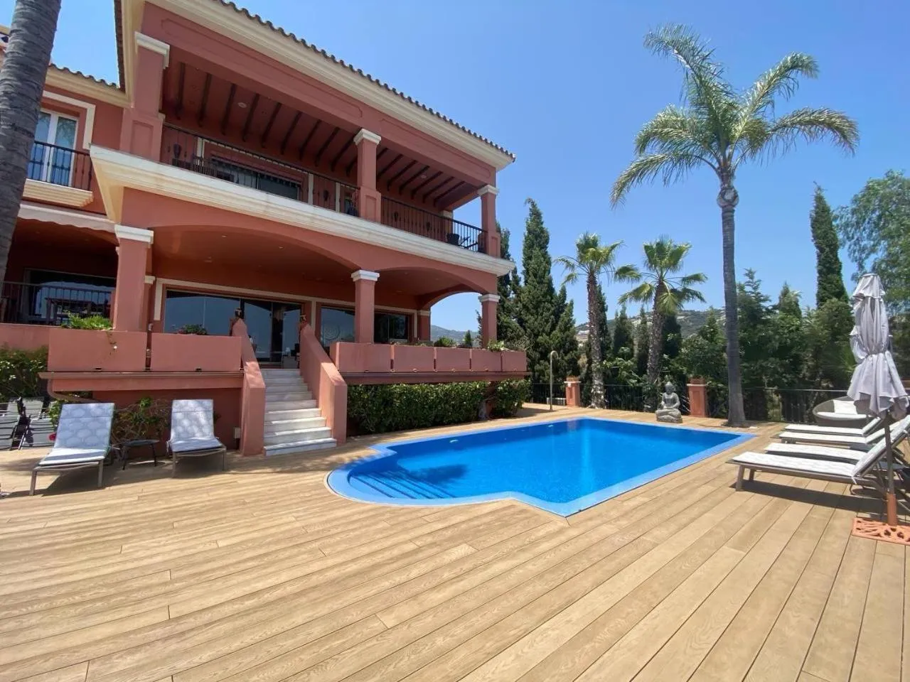 Pool view in The Marbella Heights Boutique Hotel