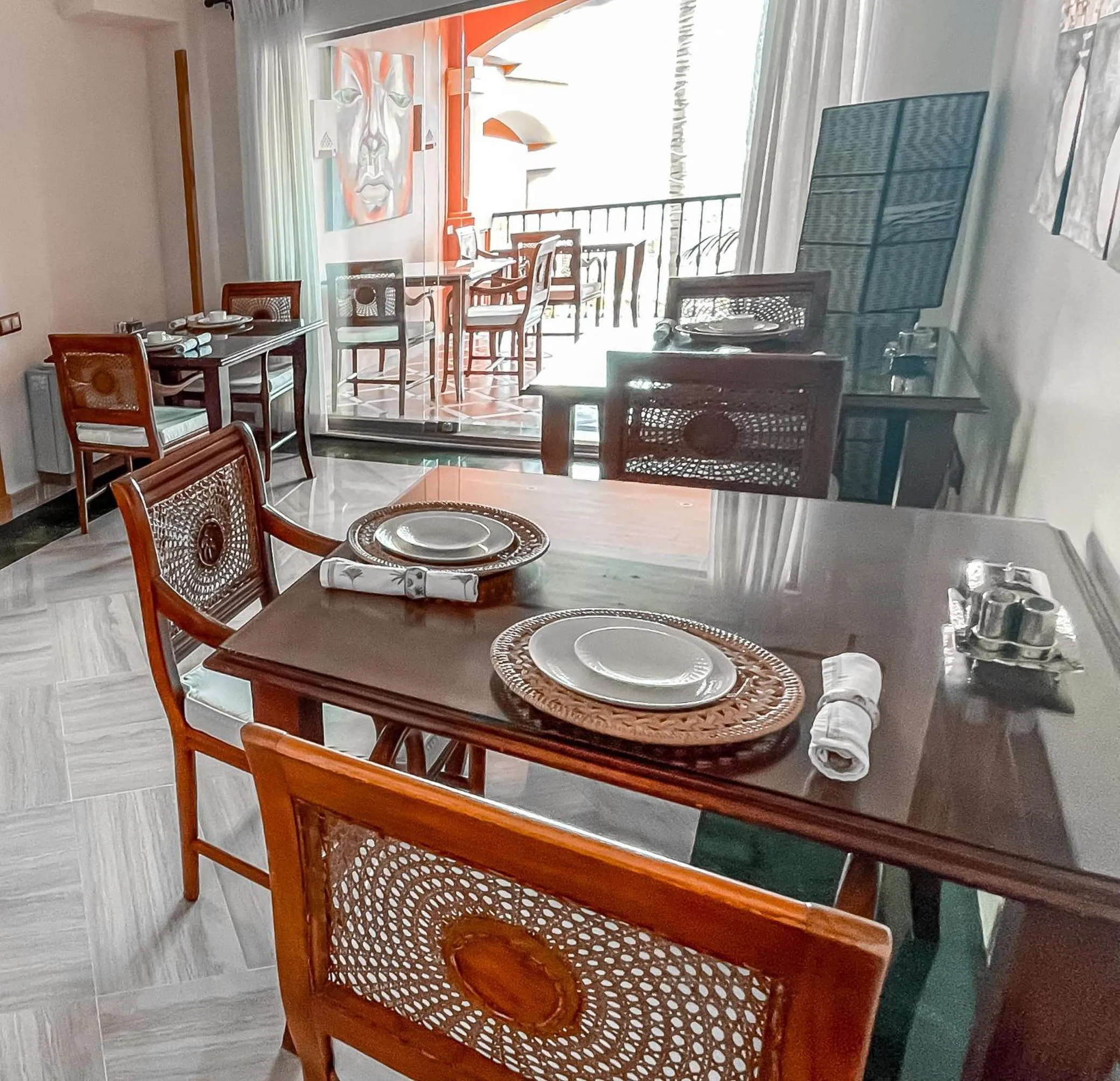 Dining area in The Marbella Heights Boutique Hotel