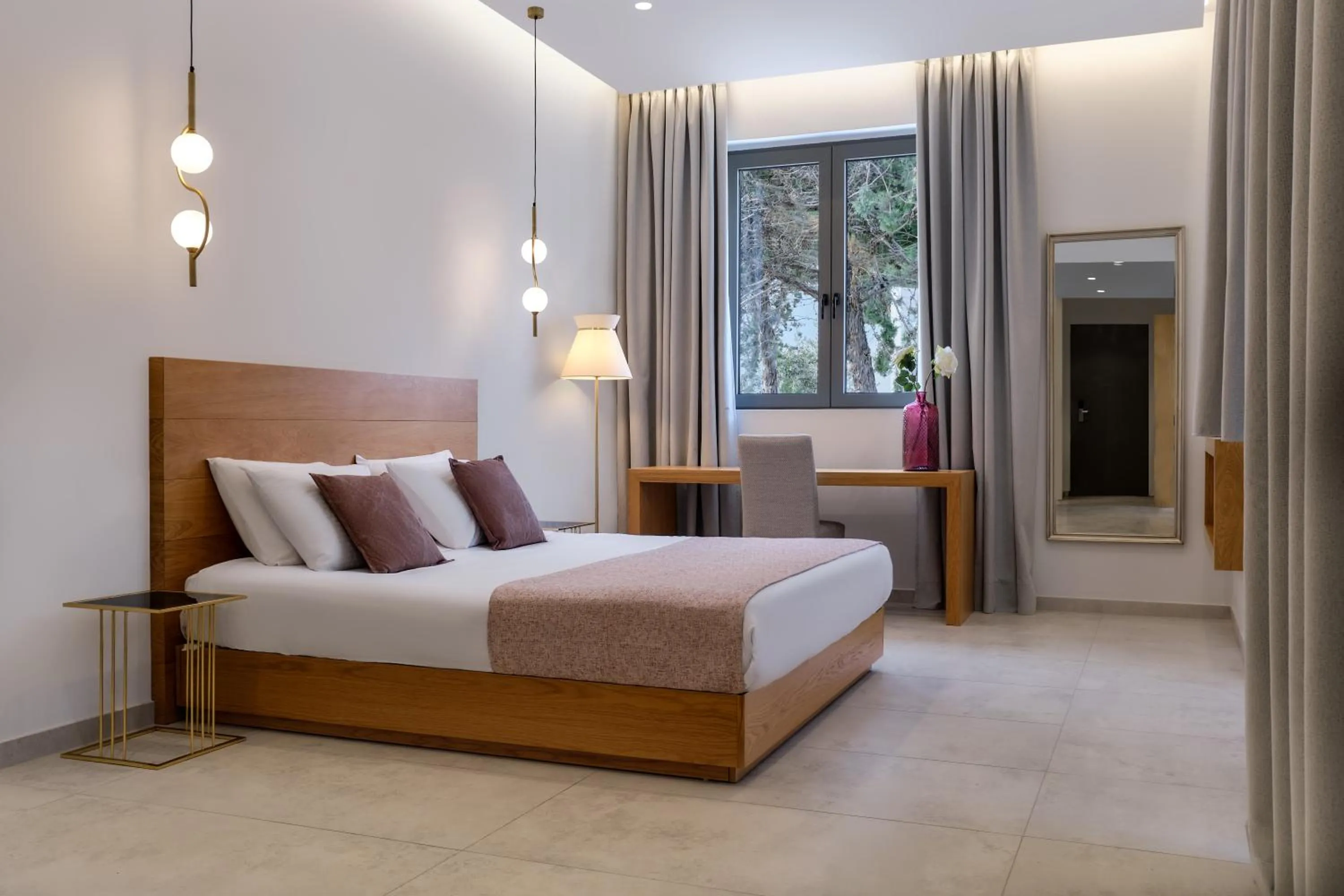 Bed in Mythical Coast Wellness Retreat