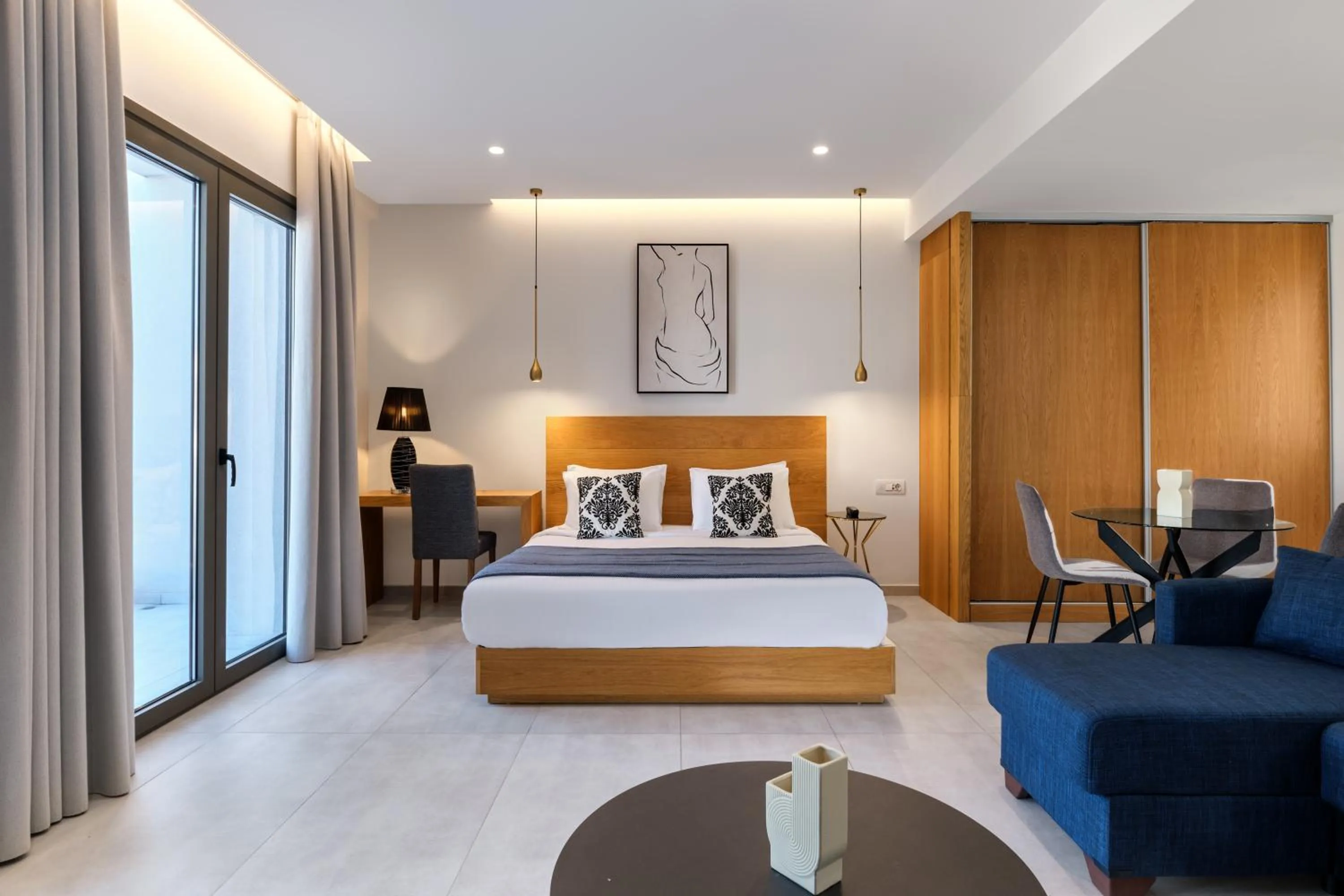 Bed in Mythical Coast Wellness Retreat