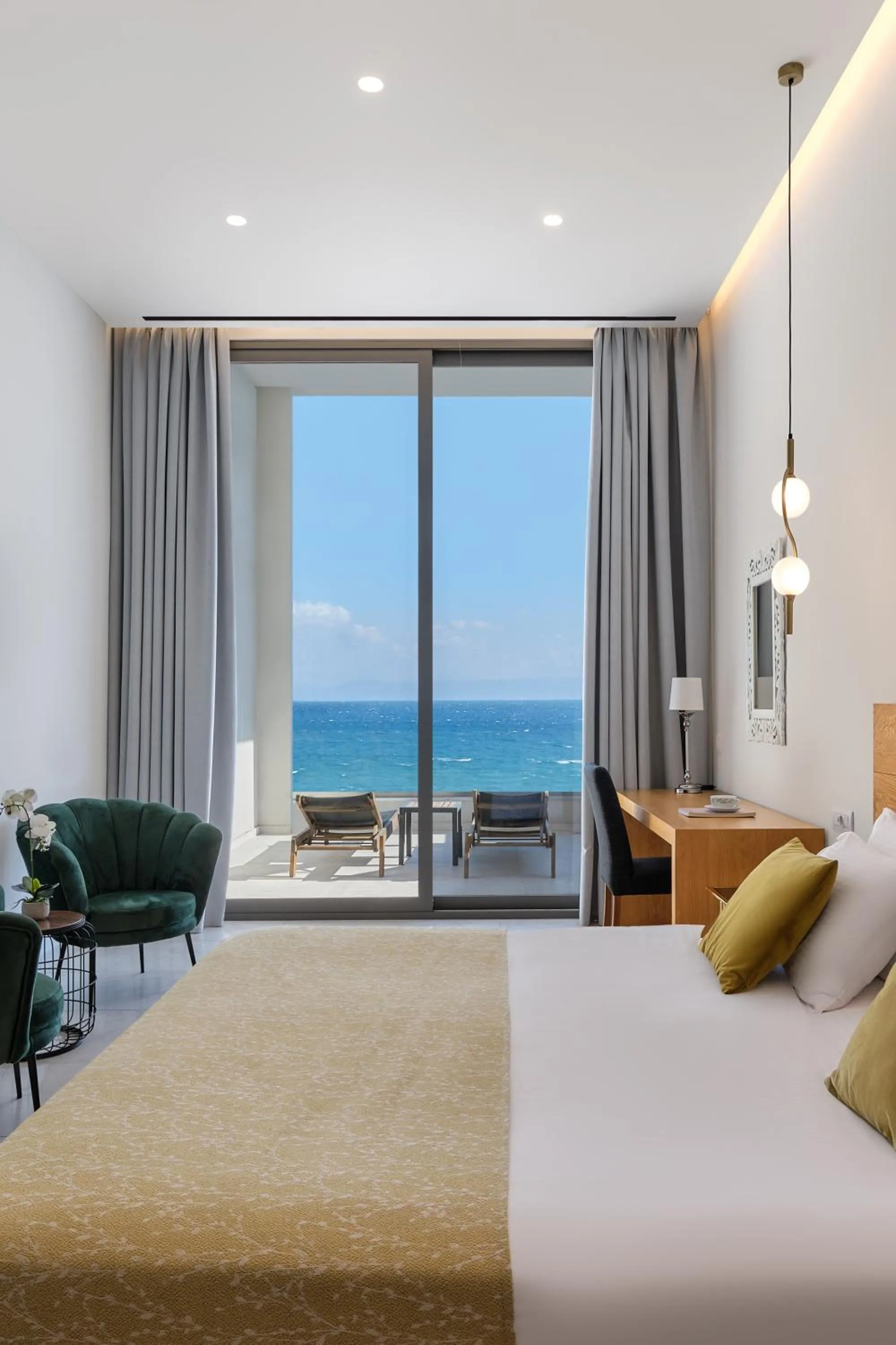 Bed in Mythical Coast Wellness Retreat