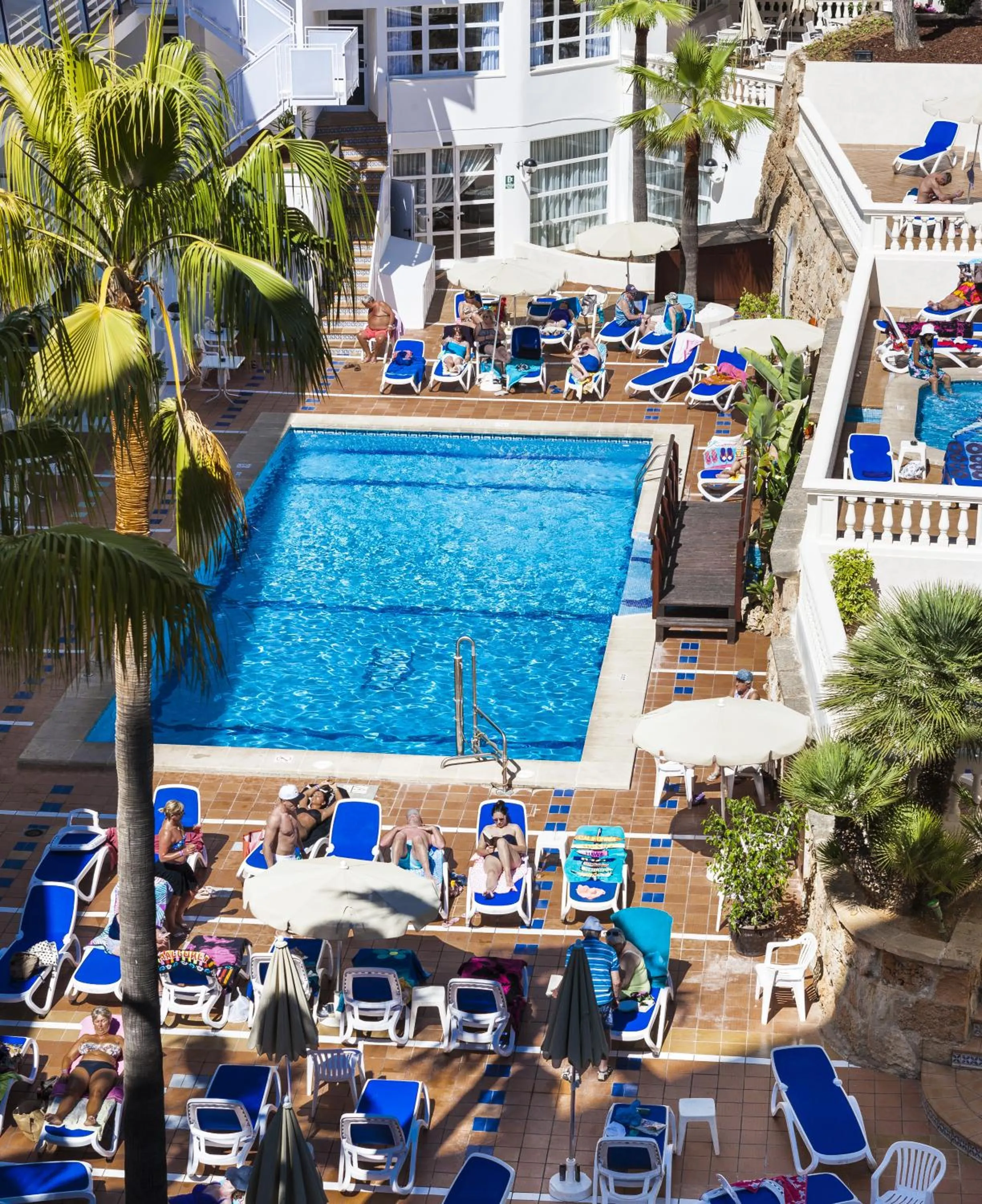 Pool view in Globales Palmanova Palace