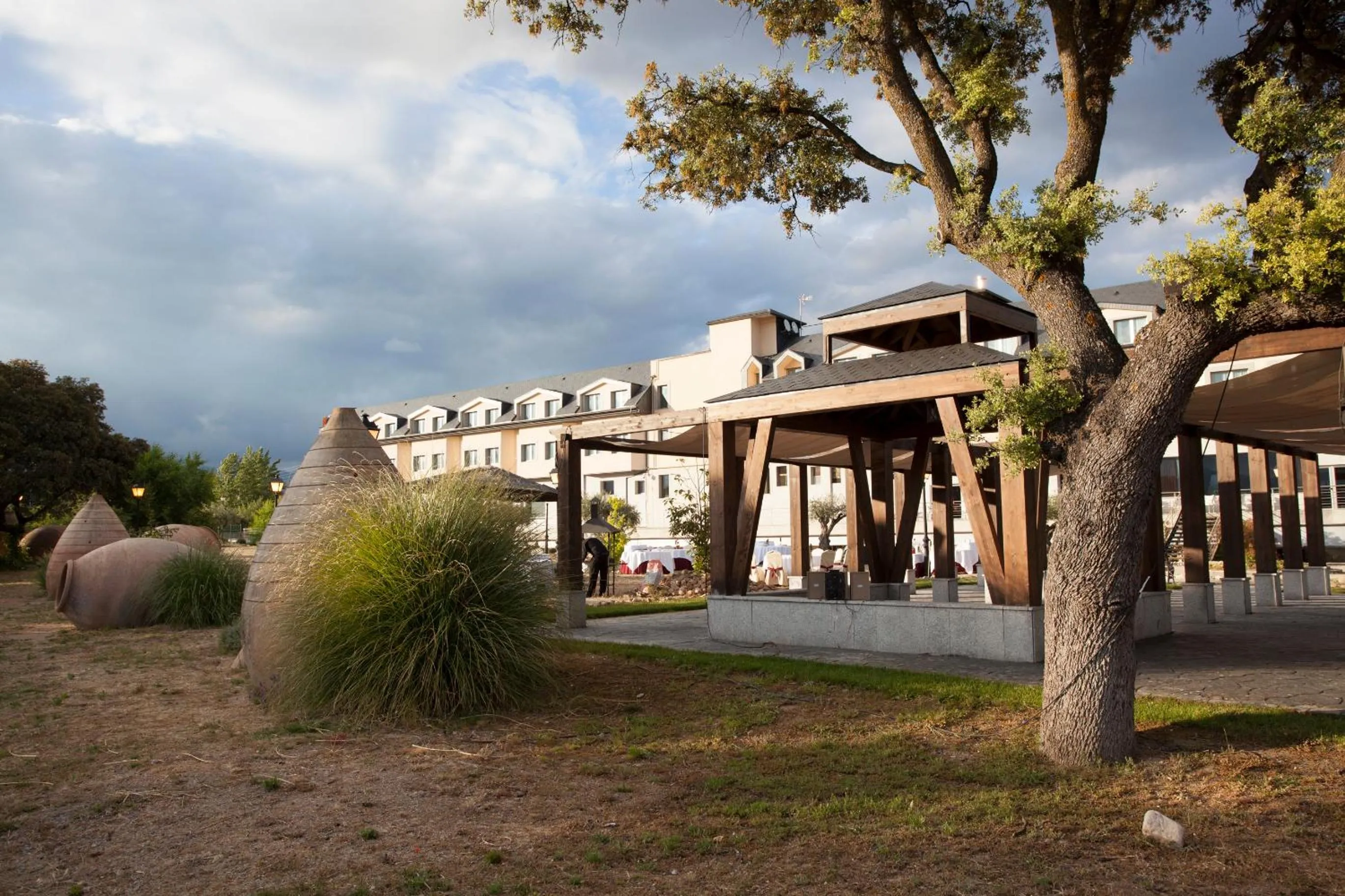 Garden in Hotel FC Villalba