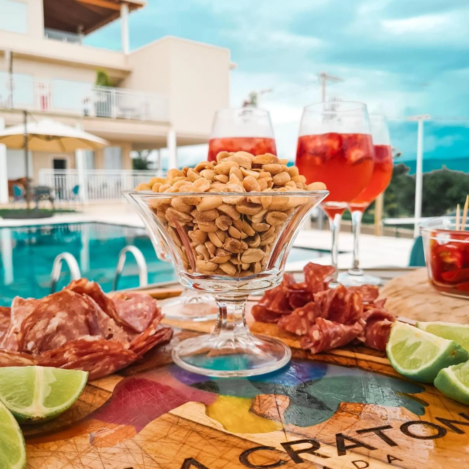 Swimming pool in Pousada Vila Craton Canastra