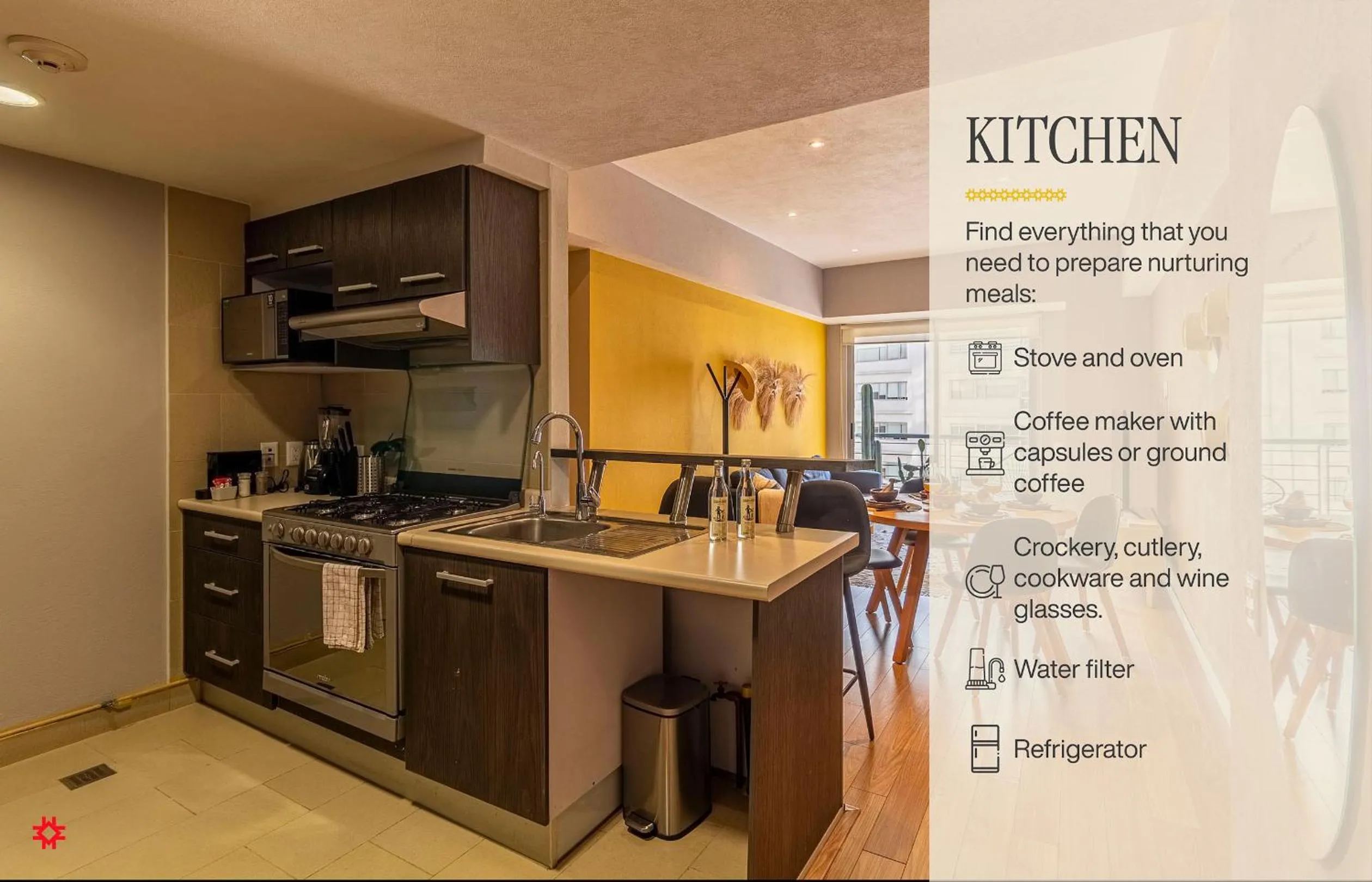 Kitchen or kitchenette in Casa Vive Grand by Kukun