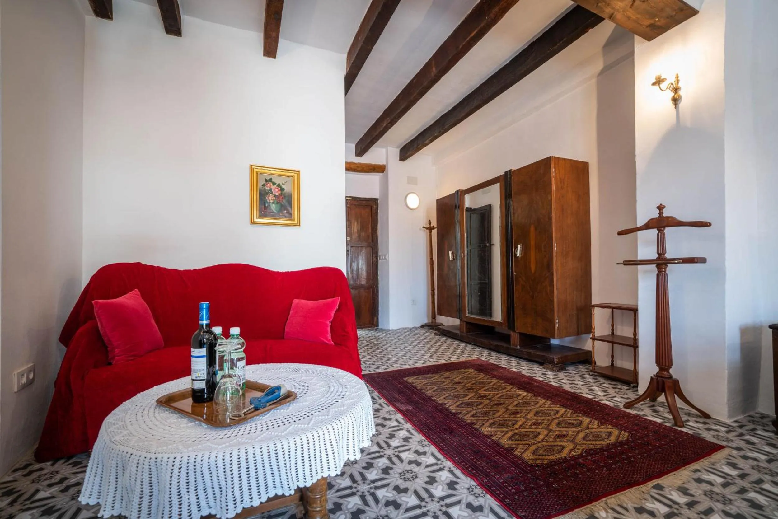 Seating area, Bed in 7 Pisos Casa Rural de Pueblo