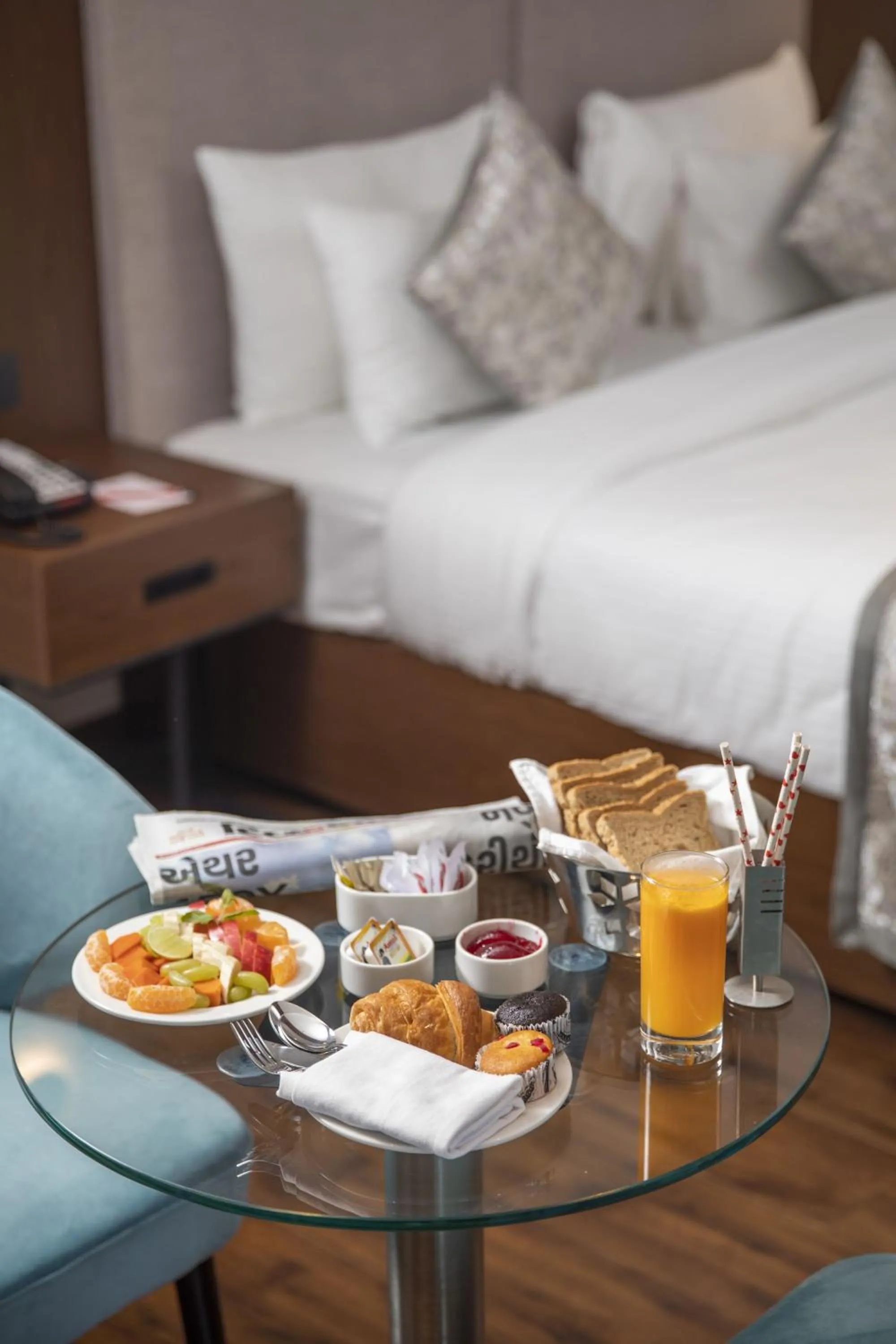 Bed in Ramee International Surat