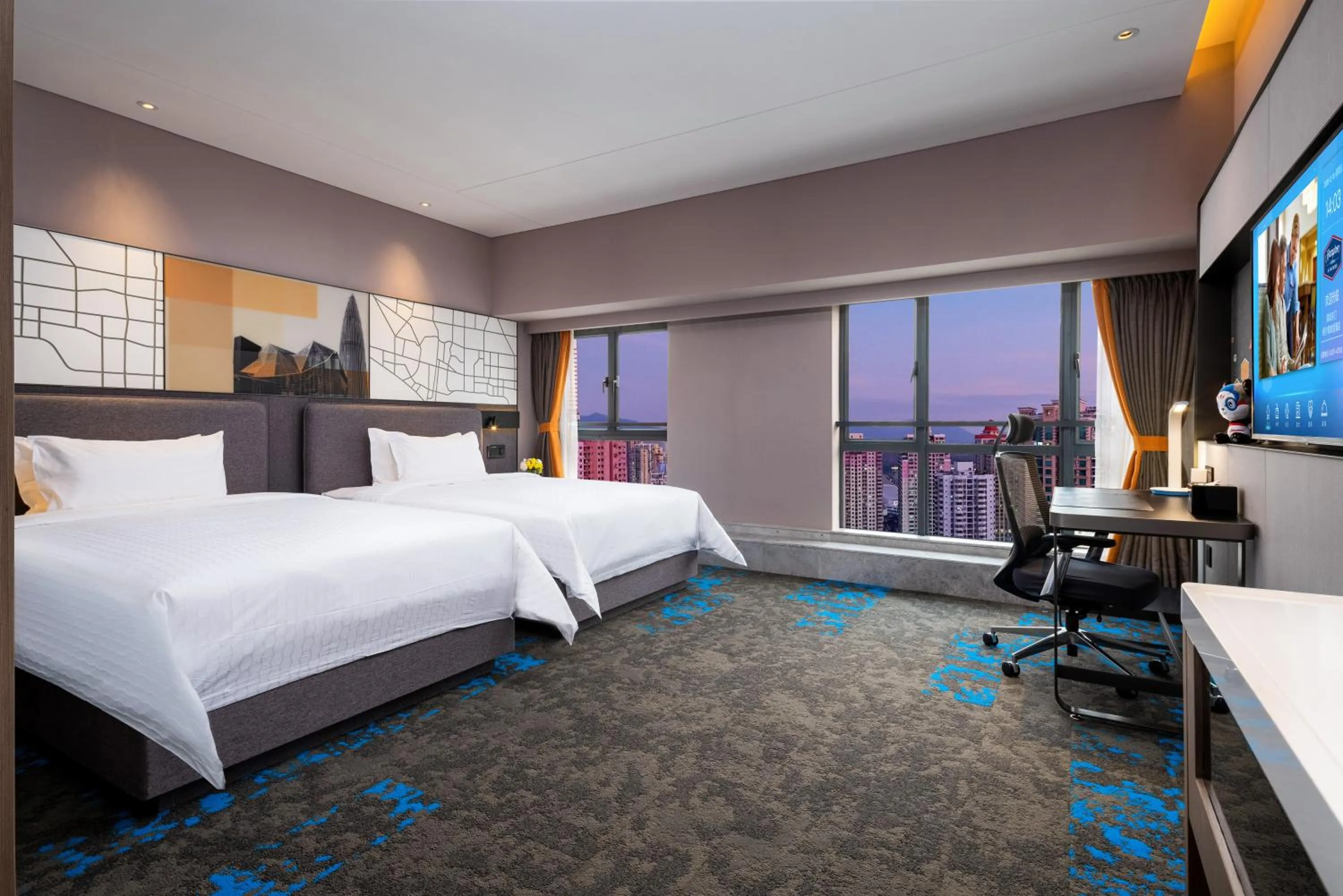 Bed in Hampton by Hilton Shenzhen Dongmen