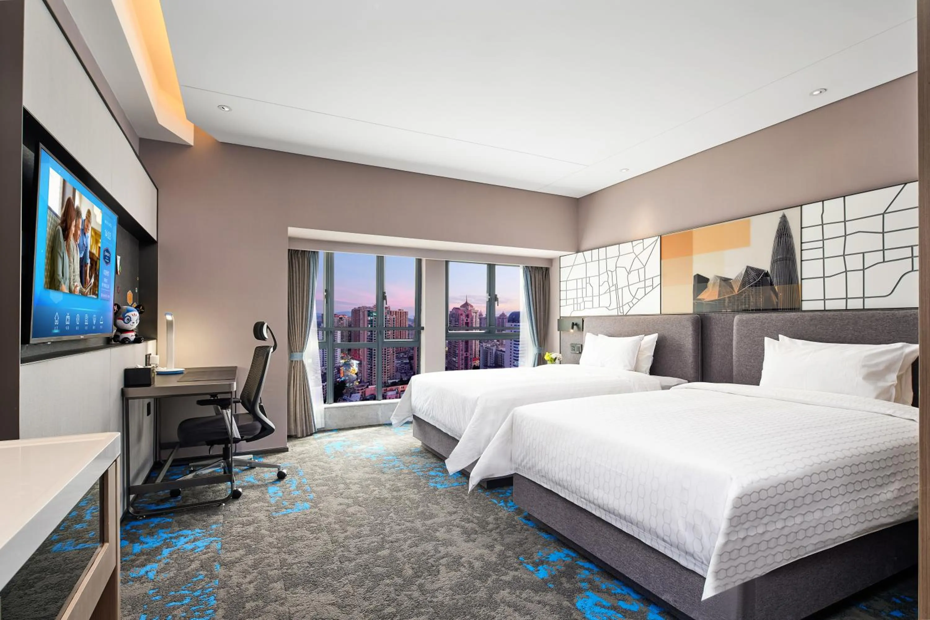 Bed in Hampton by Hilton Shenzhen Dongmen