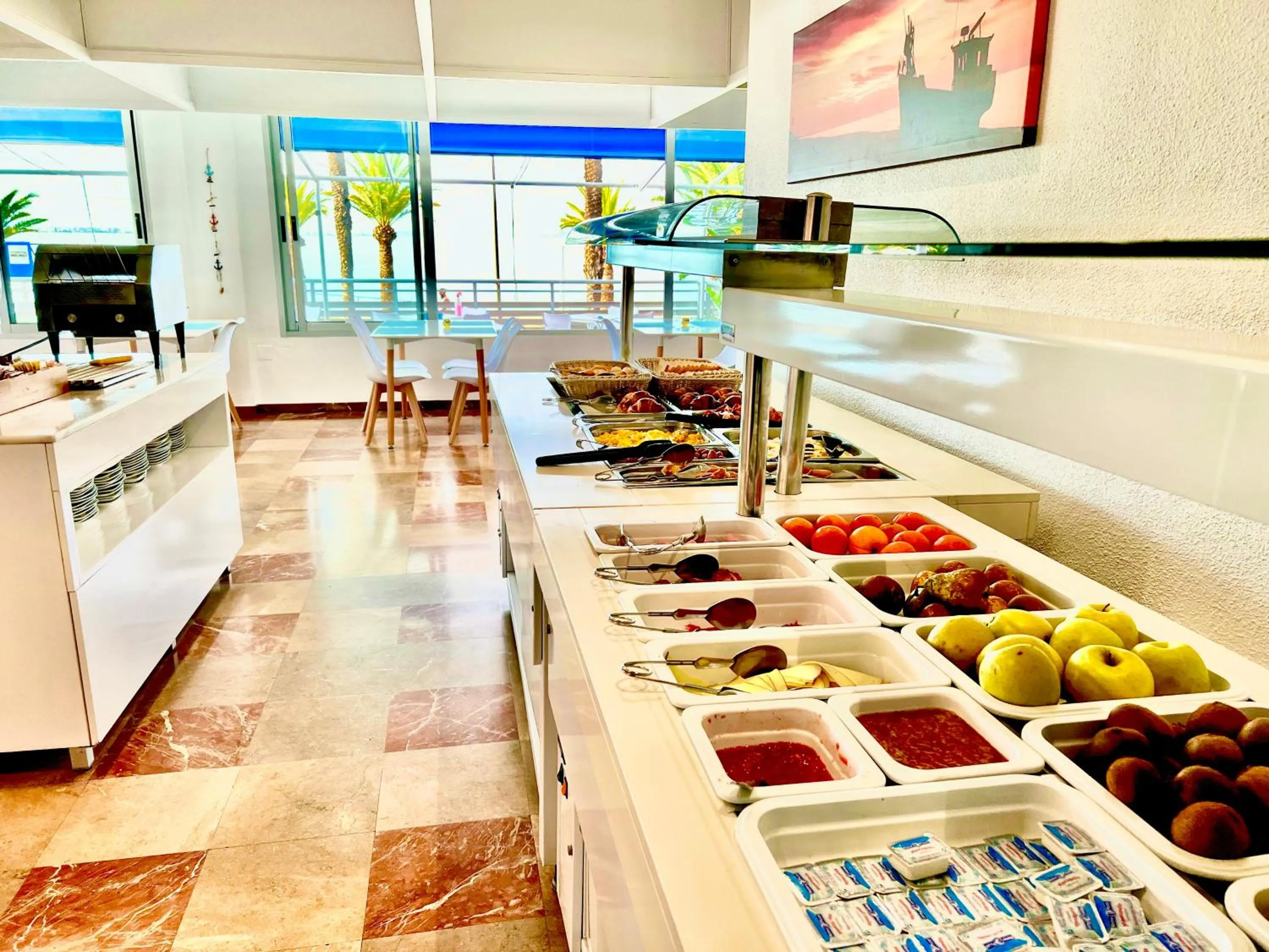 Buffet breakfast in Hotel Neptuno