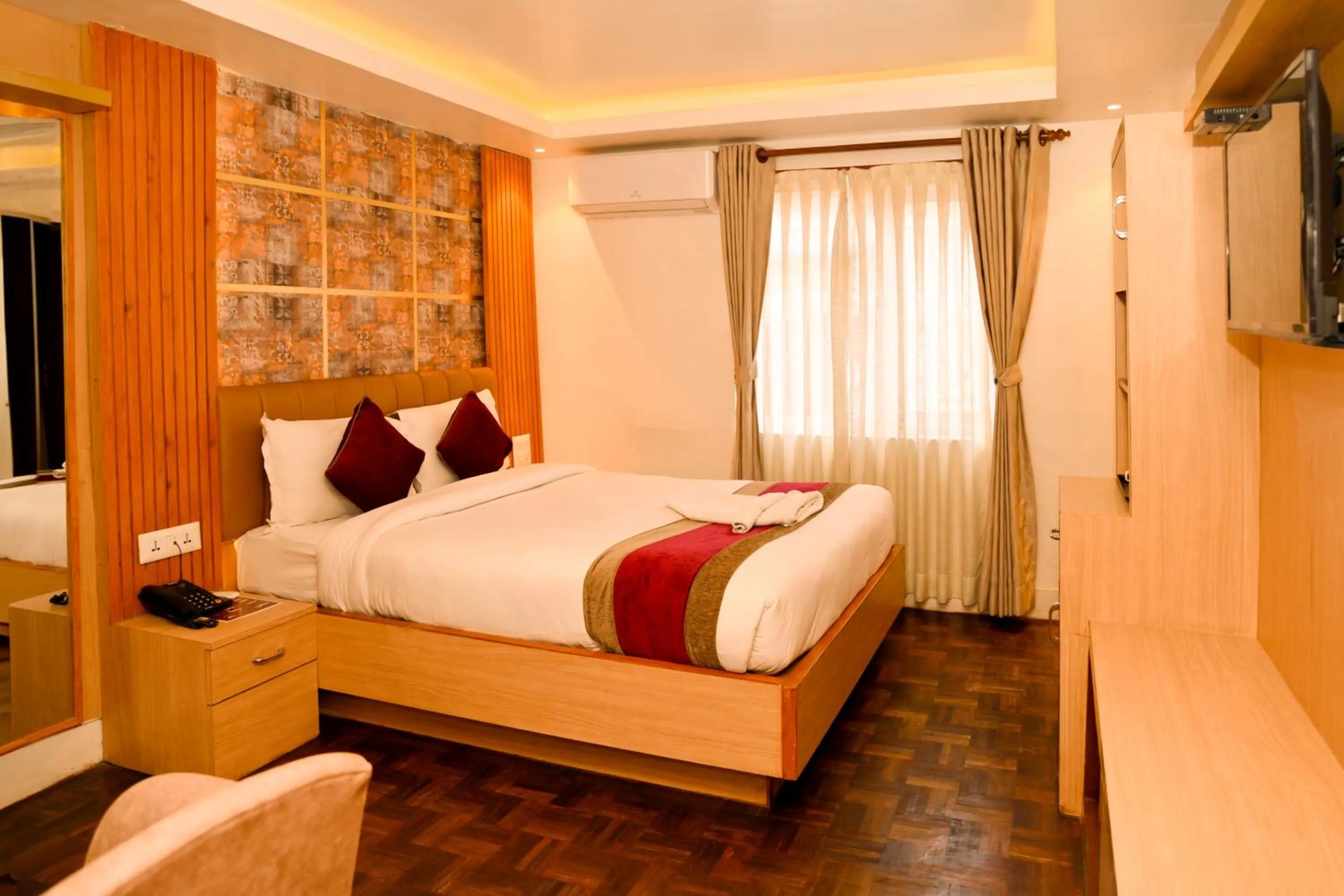 Bed in Hotel Elegant Kathmandu Inn