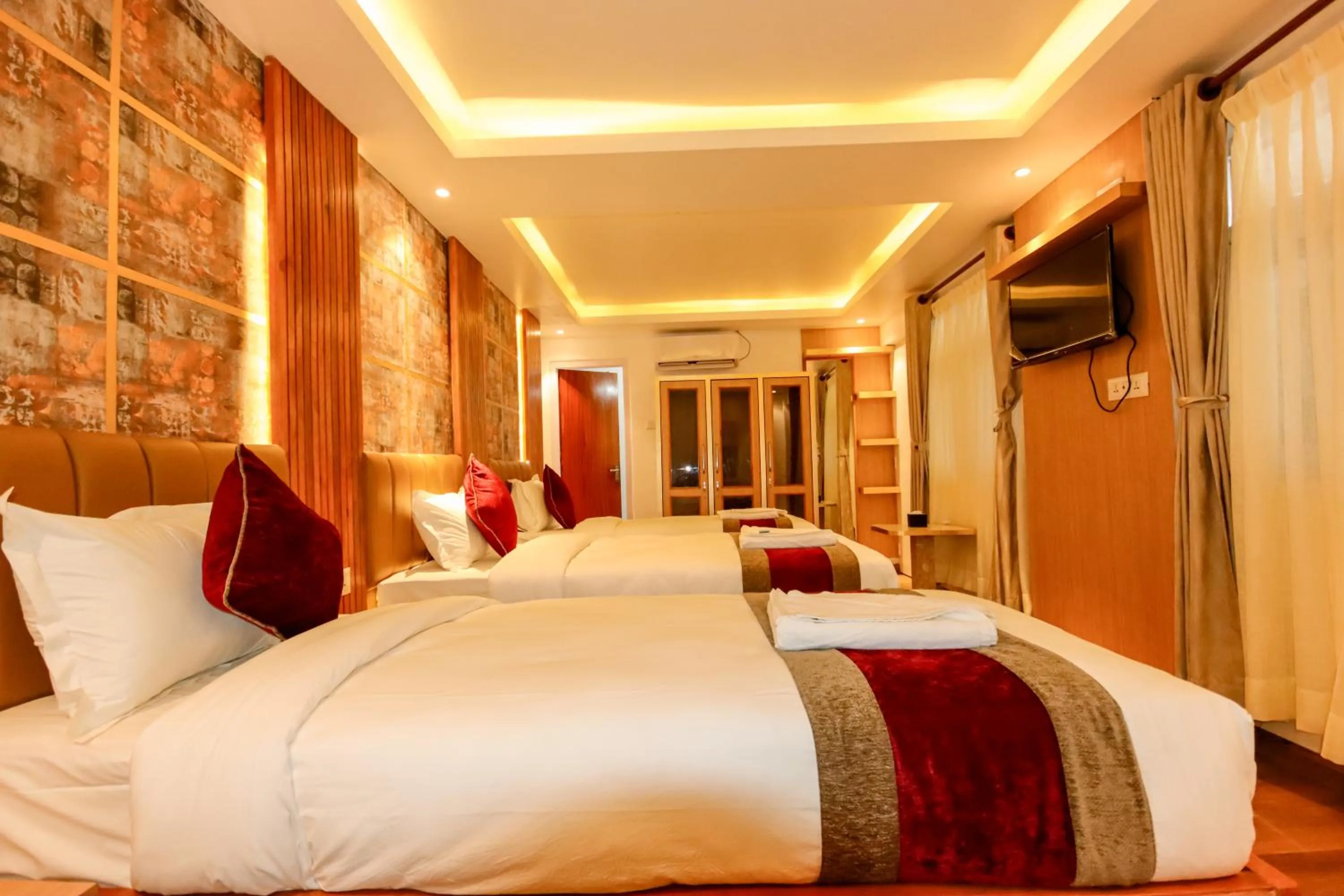 Bed in Hotel Elegant Kathmandu Inn