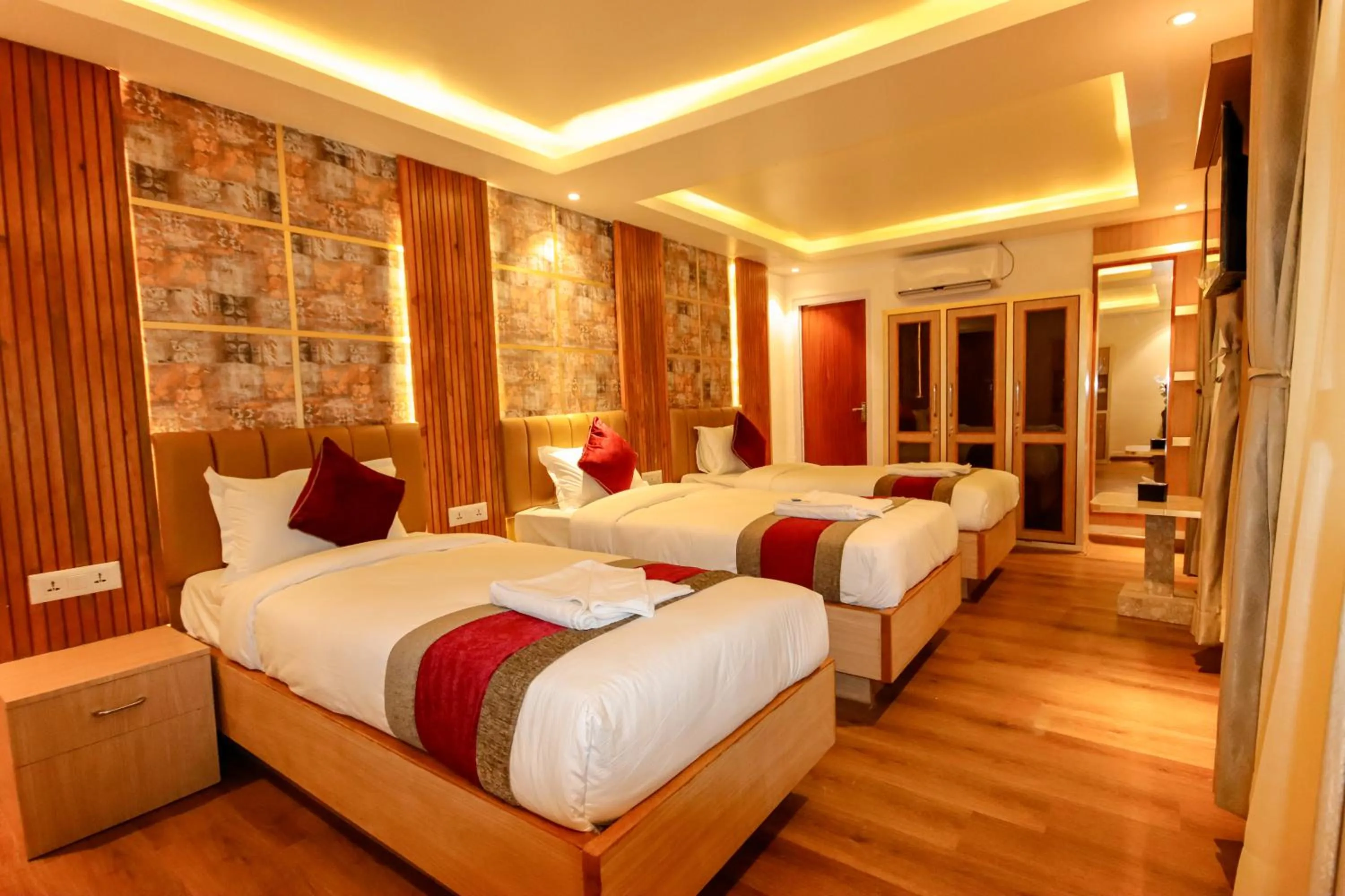 Bed in Hotel Elegant Kathmandu Inn