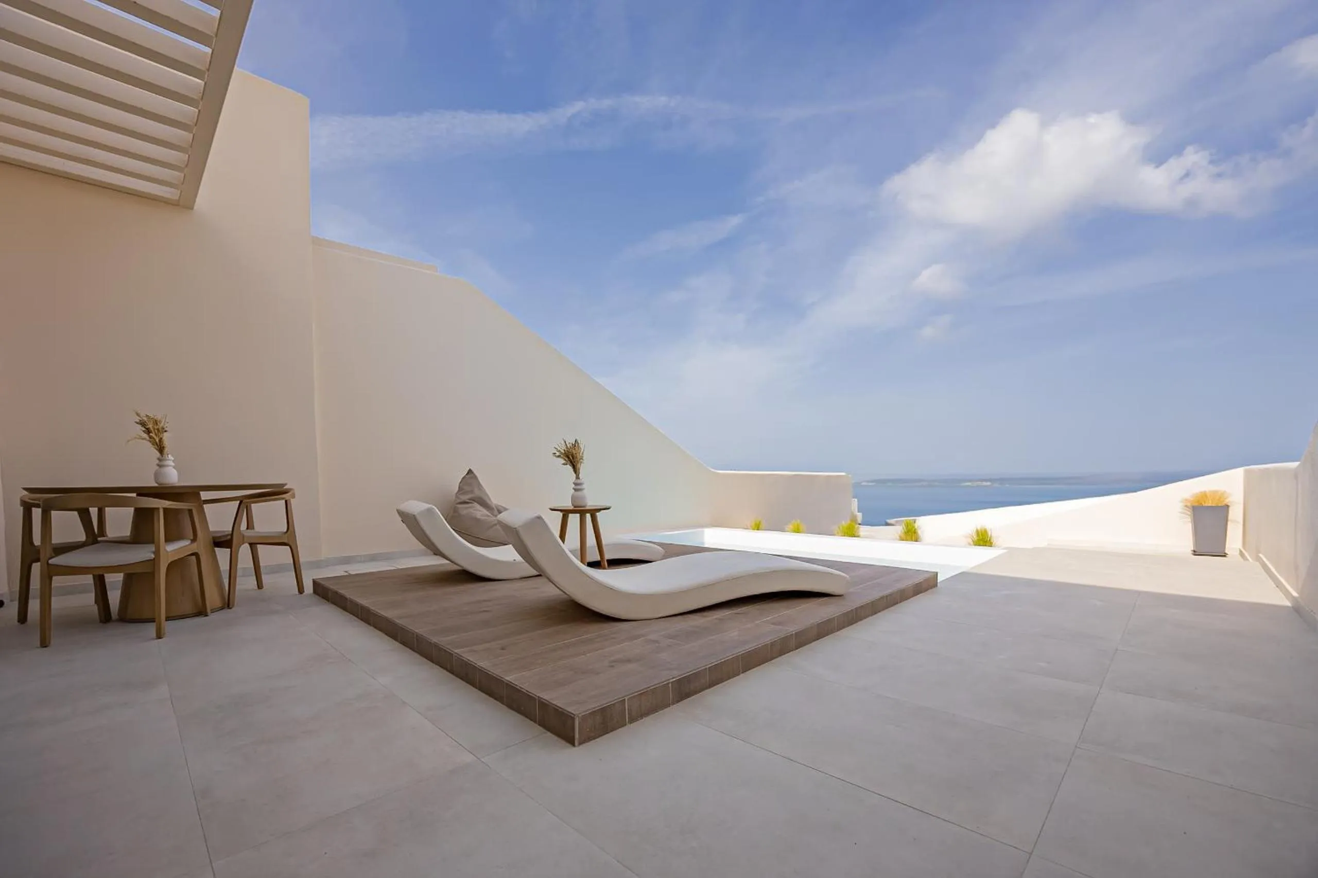 Patio in Pnoe Luxury Suites