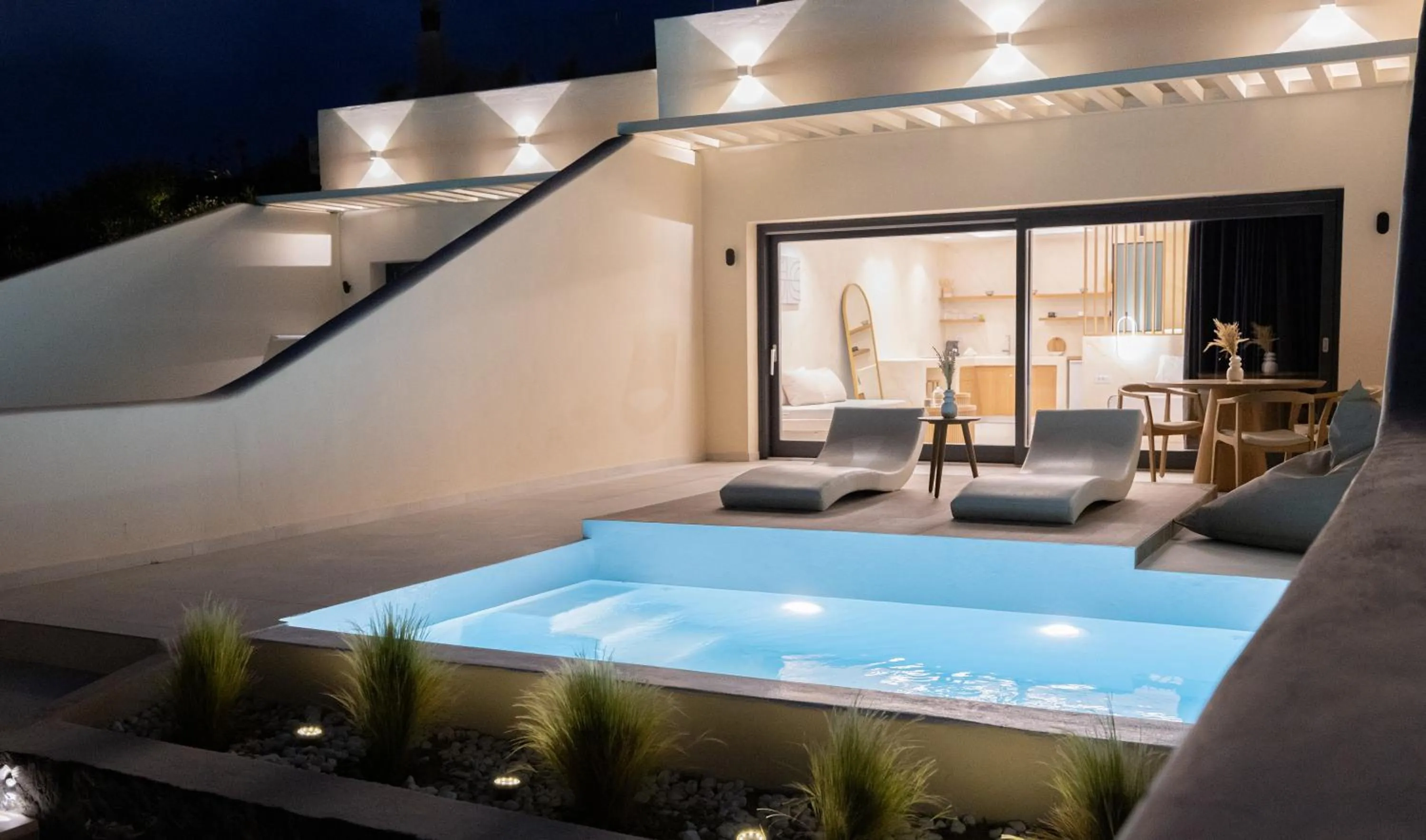 Patio in Pnoe Luxury Suites