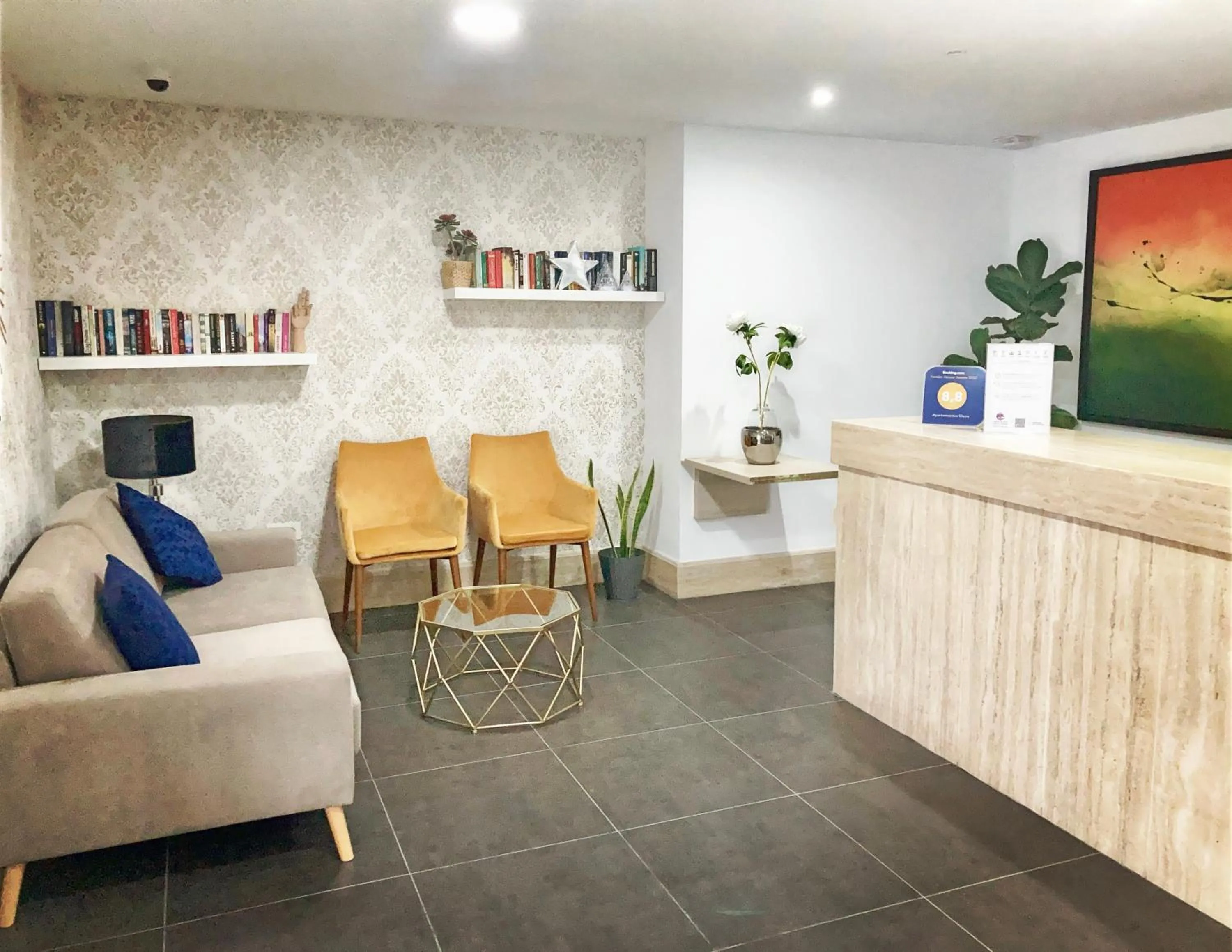 Lobby or reception in Apartamentos Elena