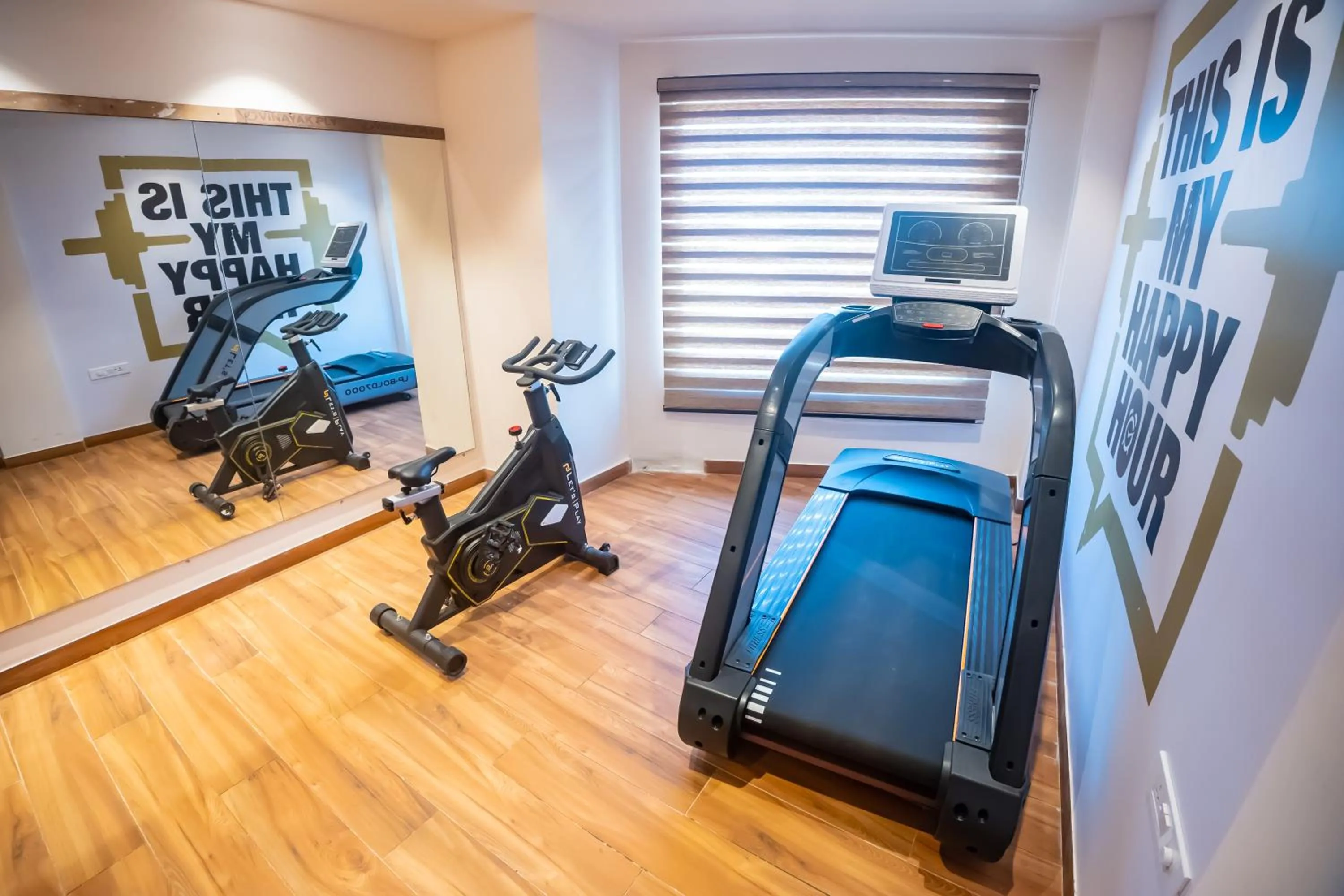 Fitness centre/facilities in Arcadia Hotel