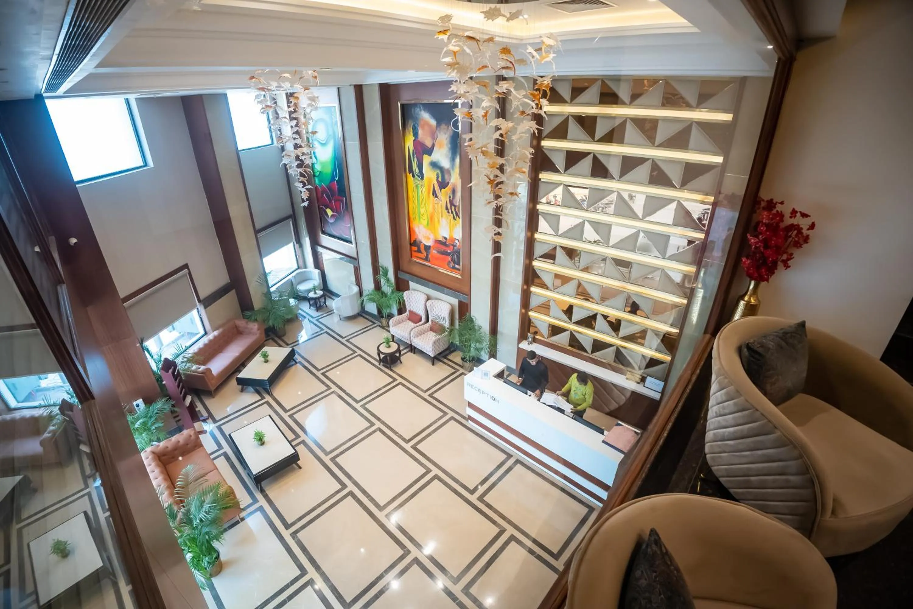 Lobby or reception in Arcadia Hotel