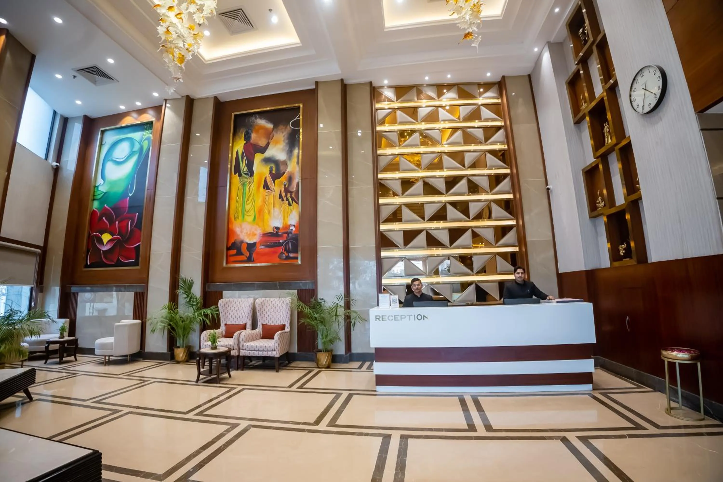 Lobby or reception in Arcadia Hotel