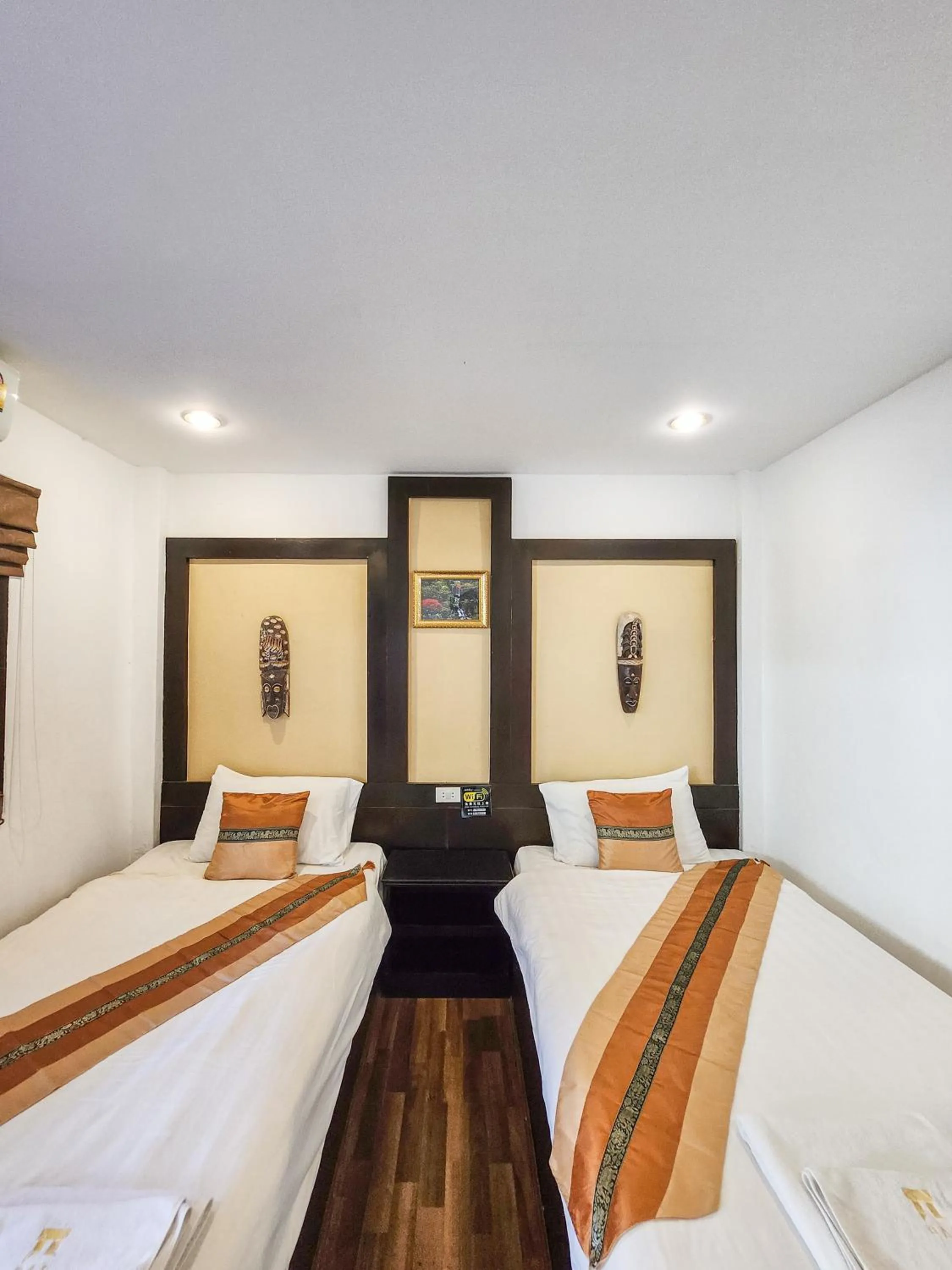Bed in Pai Residence Hotel