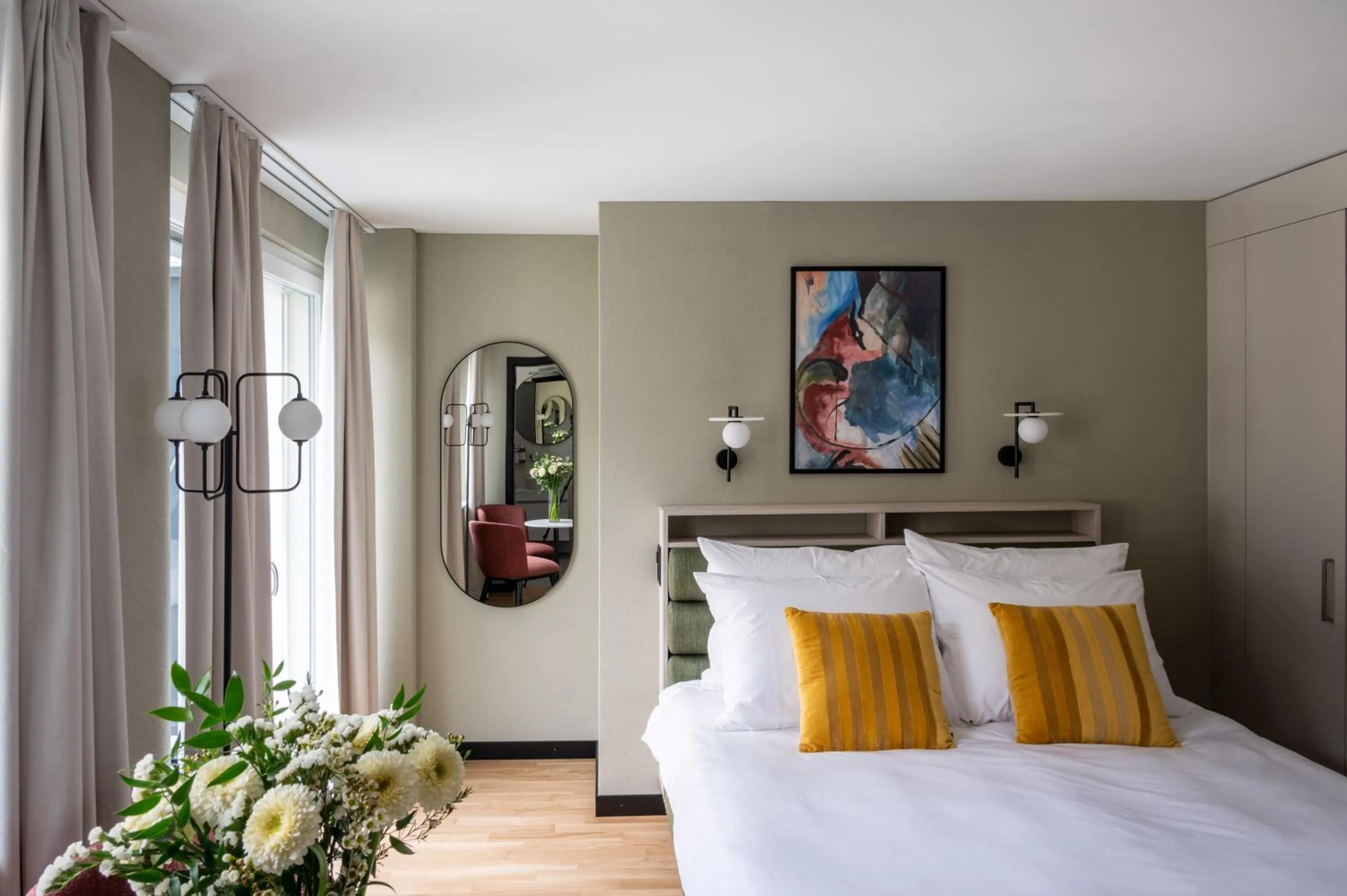 Bedroom, Bed in Numa Zurich Craft