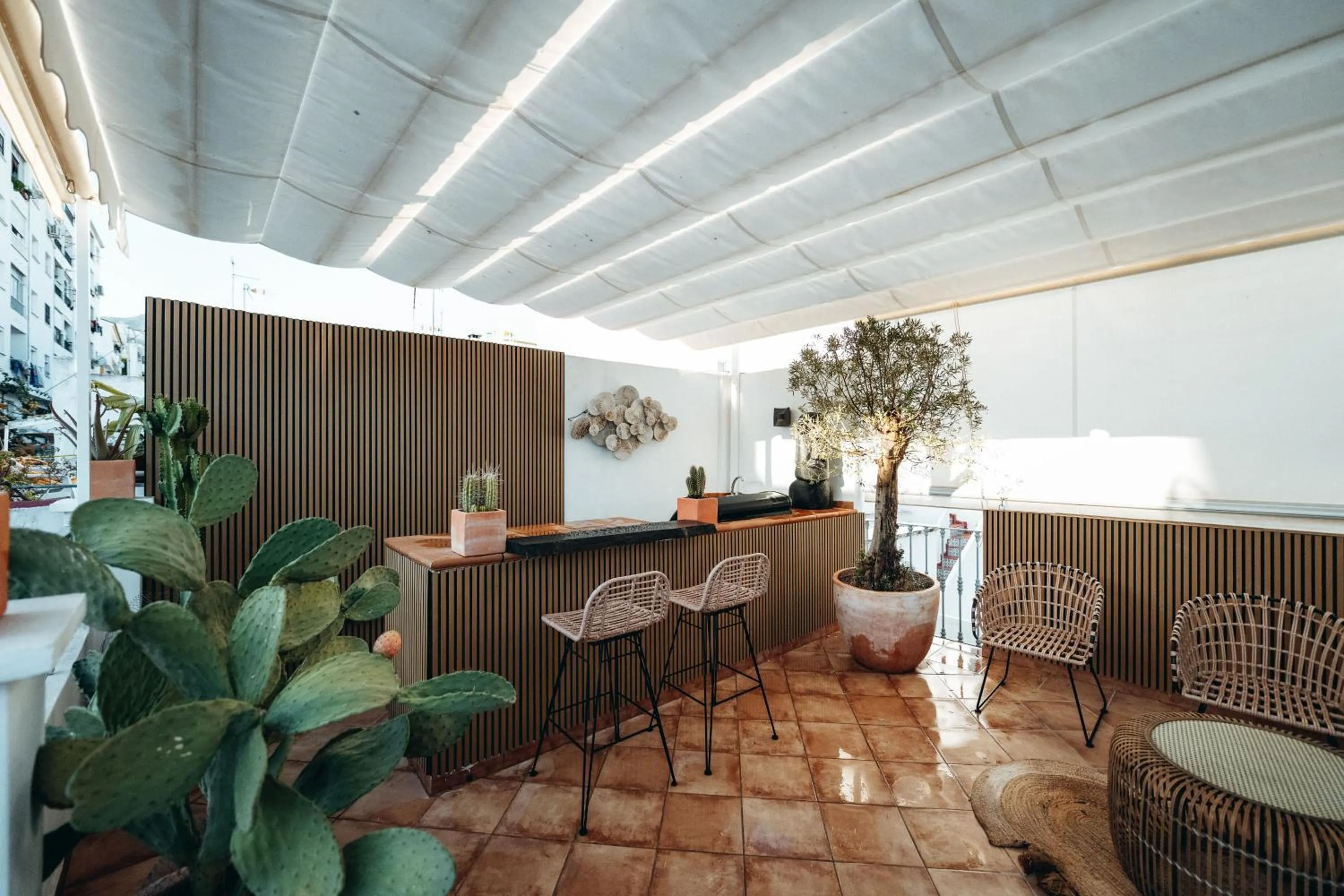 Balcony/Terrace in La Fonda Heritage Hotel Luxury, Relais & Châteaux