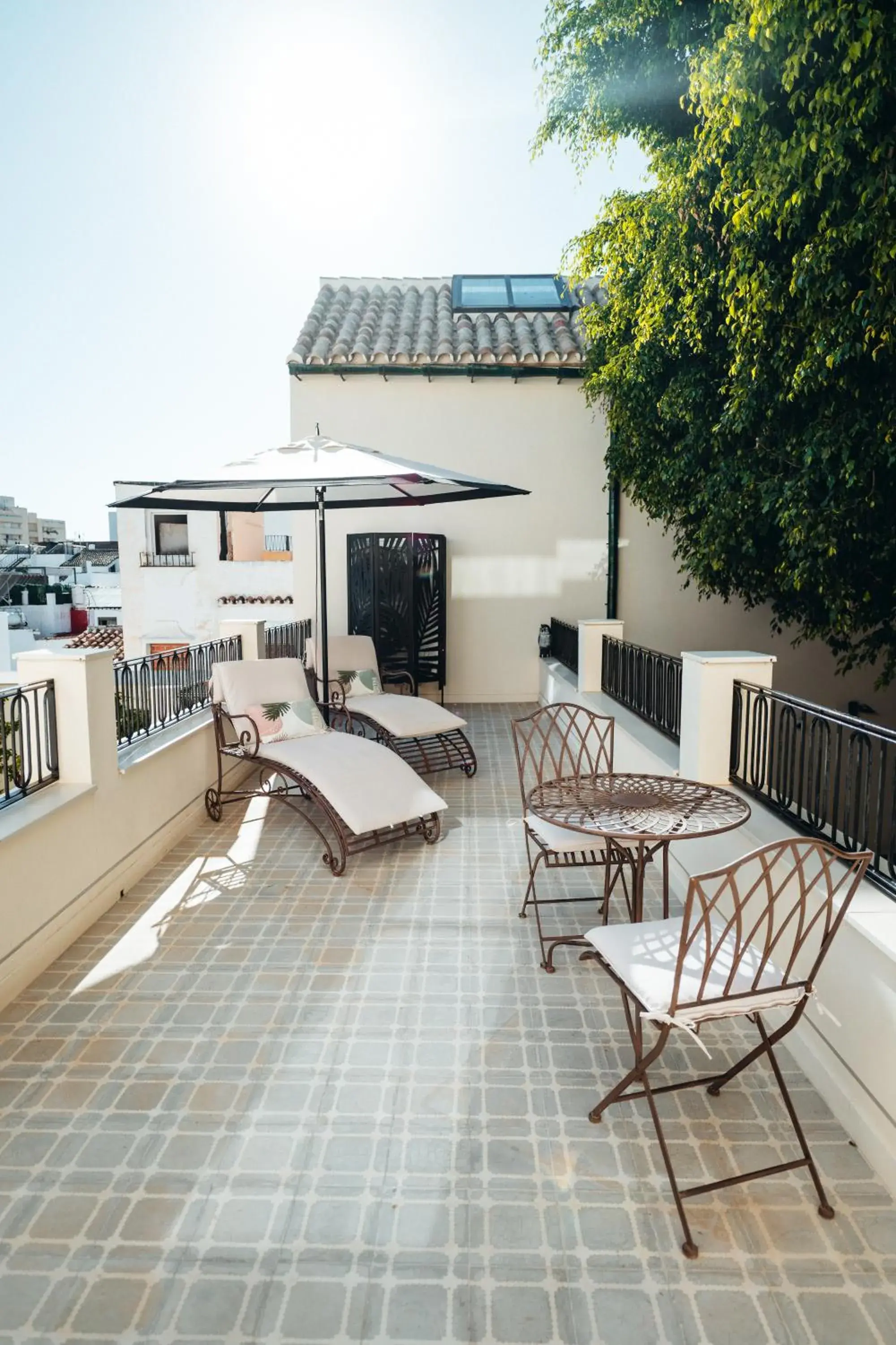 Double Room with Terrace in La Fonda Heritage Hotel Luxury, Relais & Châteaux Double Room with Terrace in La Fonda Heritage Hotel Luxury, Relais & Châteaux