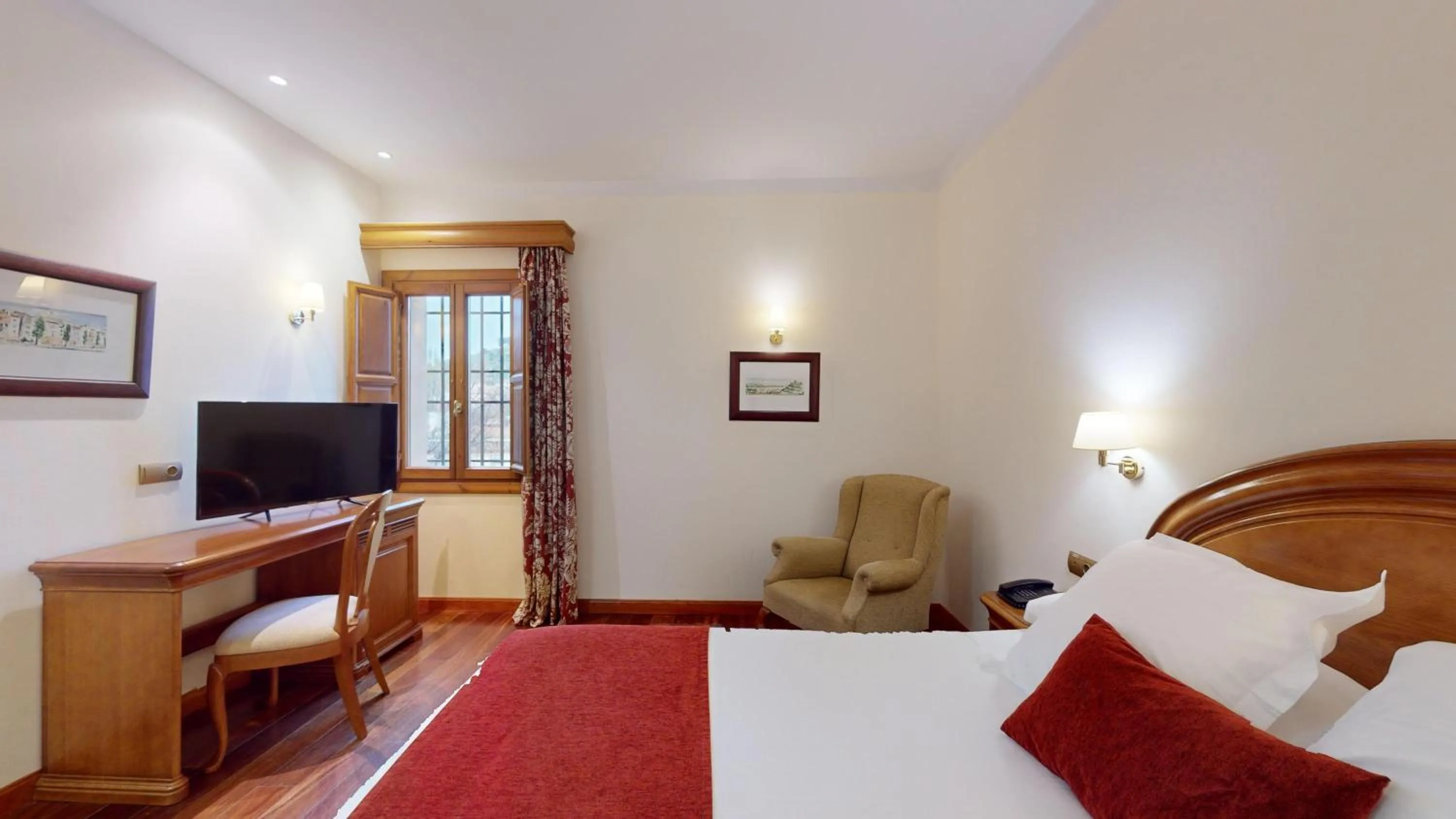 Bed in AZZ Peñafiel Las Claras Hotel & Spa