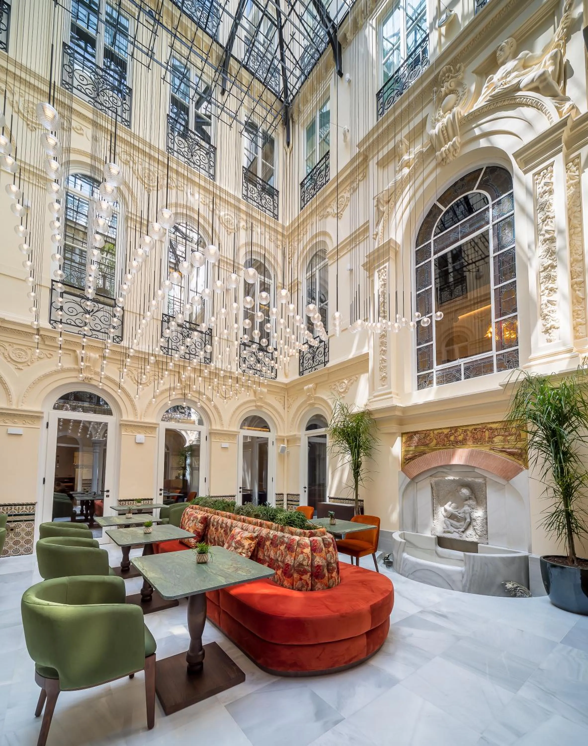 Patio in Palacio Gran Vía, a Royal Hideaway Hotel