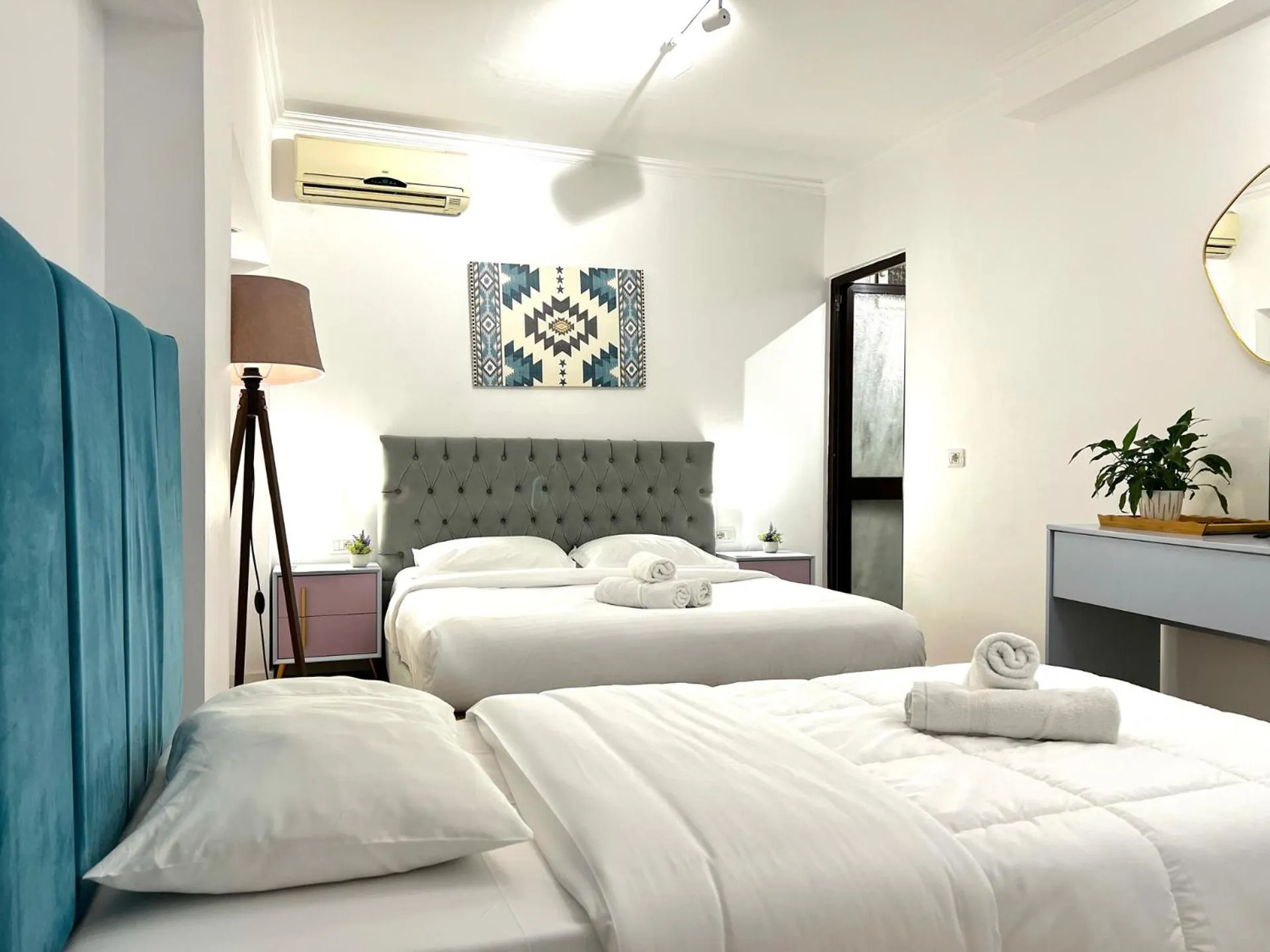 Bed in Tirana Square Hotel