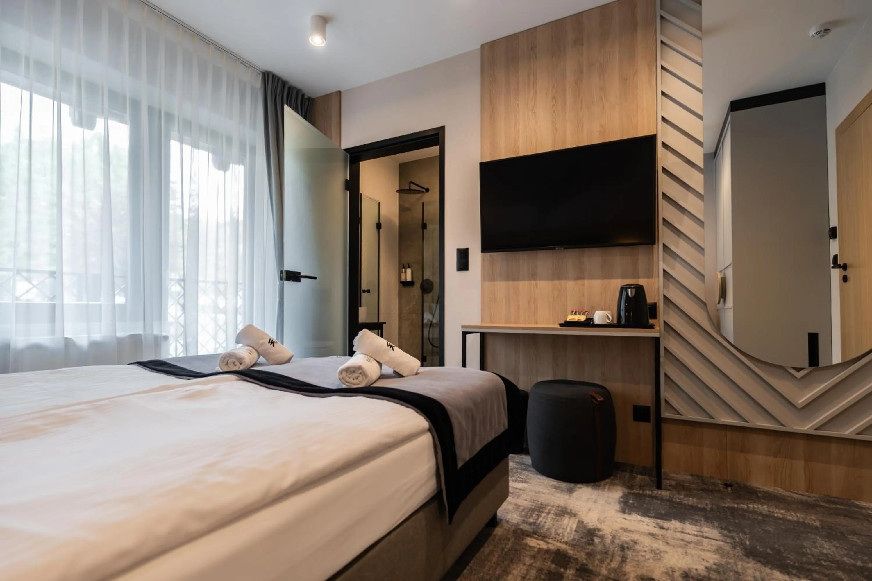 Bed in Wielka Krokiew Residence&SPA - Zakopane - JACUZZI, SAUNA, TĘŻNIA SOLANKOWA, SPA, GRILL