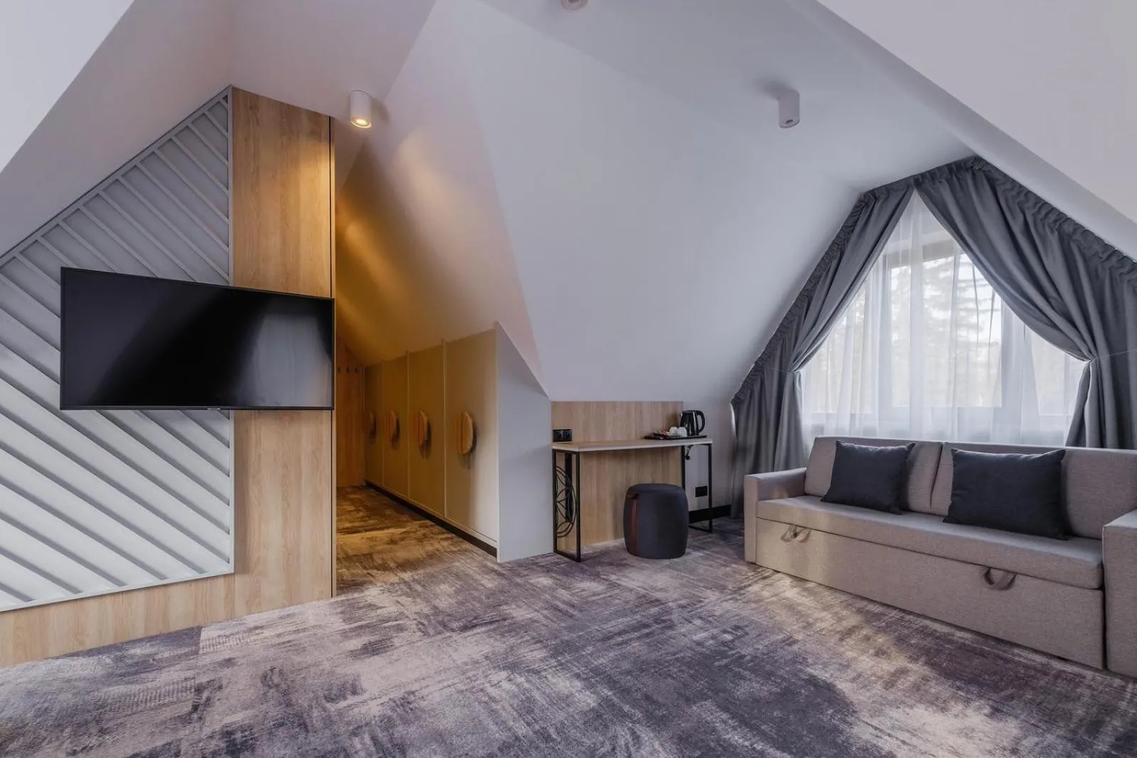 TV and multimedia, Bed in Wielka Krokiew Residence&SPA - Zakopane - JACUZZI, SAUNA, TĘŻNIA SOLANKOWA, SPA, GRILL