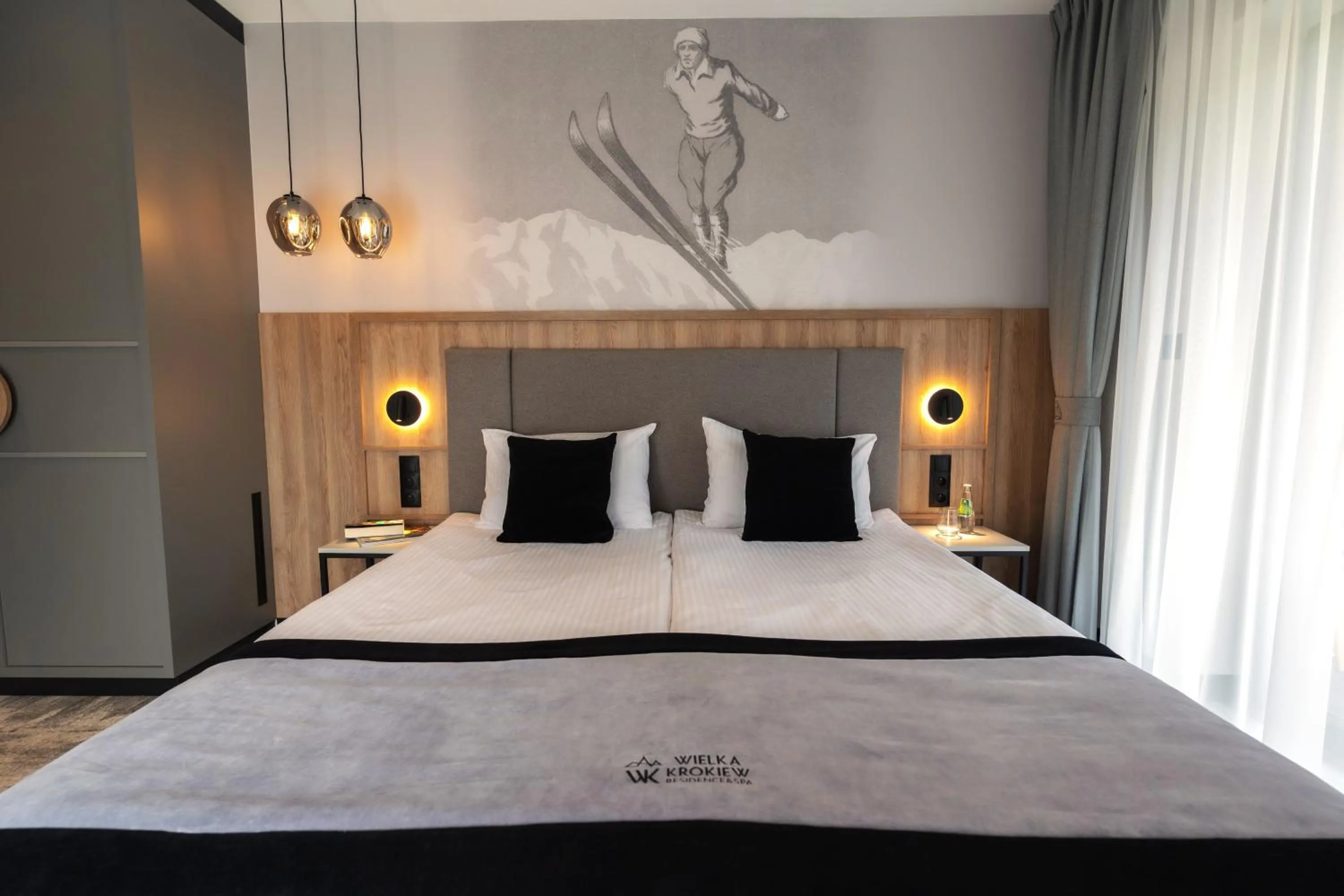 Bed in Wielka Krokiew Residence&SPA - Zakopane - JACUZZI, SAUNA, TĘŻNIA SOLANKOWA, SPA, GRILL