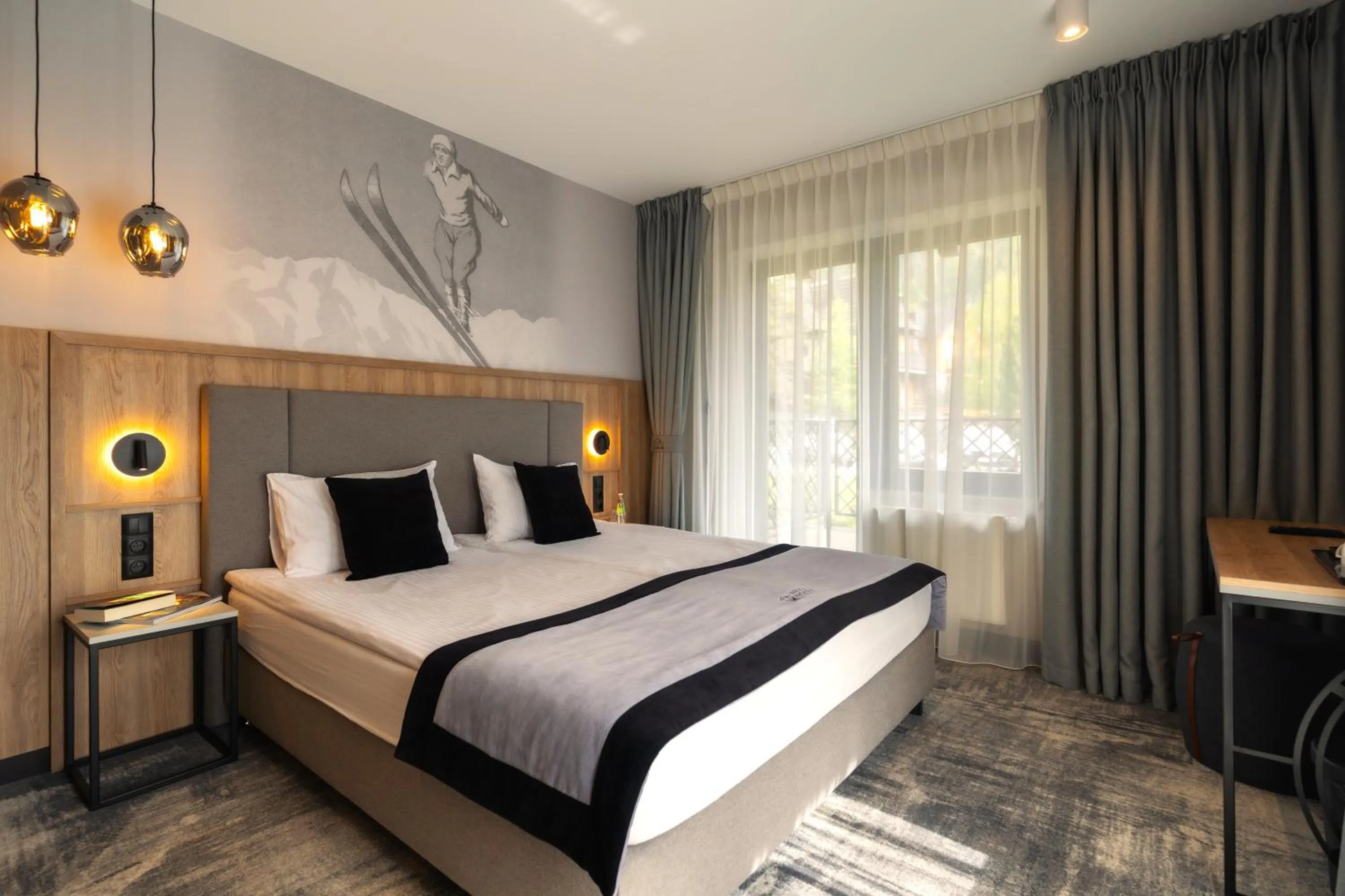Bed in Wielka Krokiew Residence&SPA - Zakopane - JACUZZI, SAUNA, TĘŻNIA SOLANKOWA, SPA, GRILL