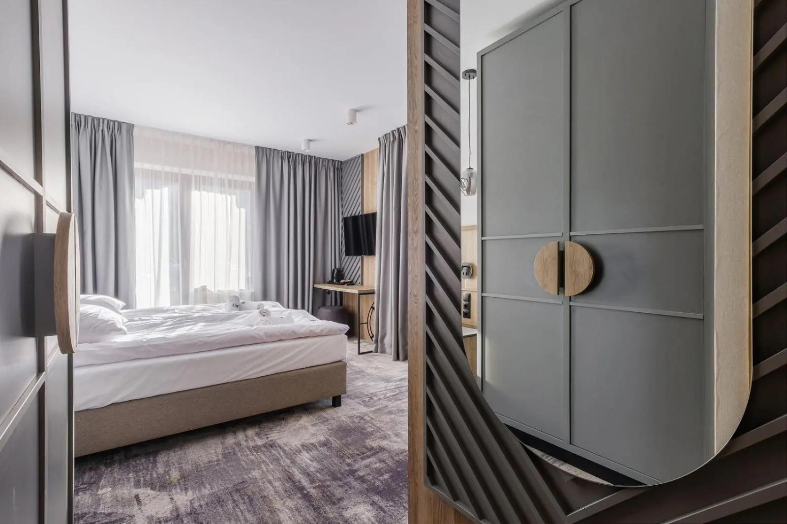 Bed in Wielka Krokiew Residence&SPA - Zakopane - JACUZZI, SAUNA, TĘŻNIA SOLANKOWA, SPA, GRILL
