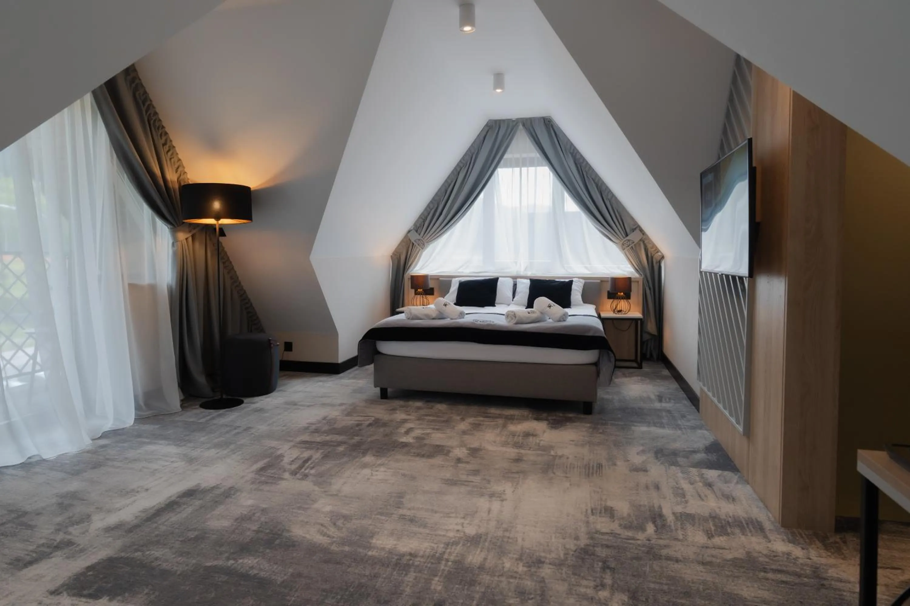 Bed in Wielka Krokiew Residence&SPA - Zakopane - JACUZZI, SAUNA, TĘŻNIA SOLANKOWA, SPA, GRILL