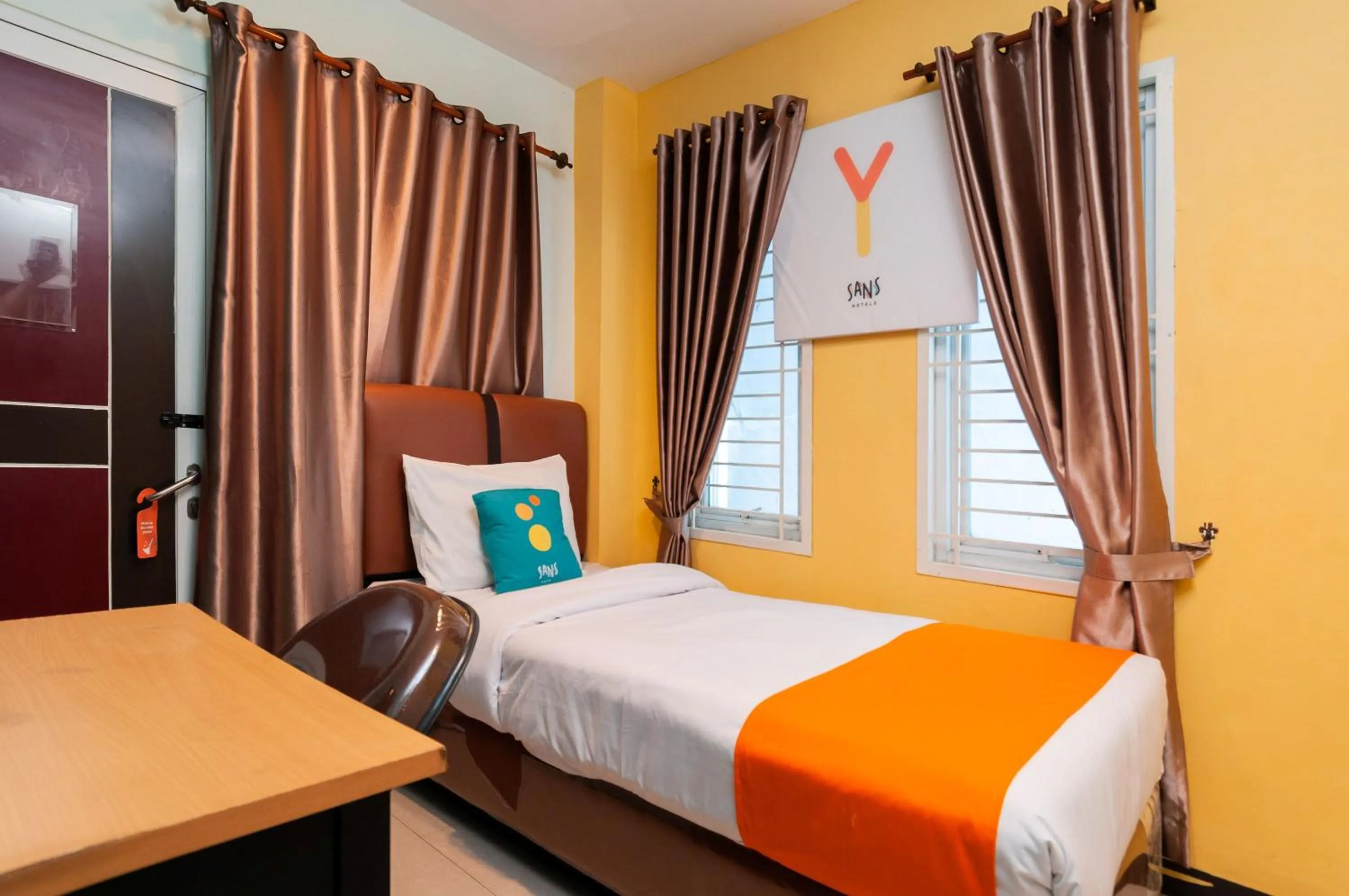 Bedroom, Bed in Sans Hotel Finest Medan