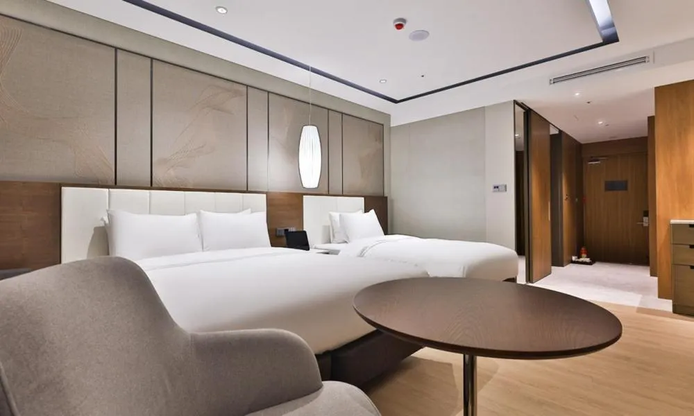 Bed in Daegu Billion Western Hotel