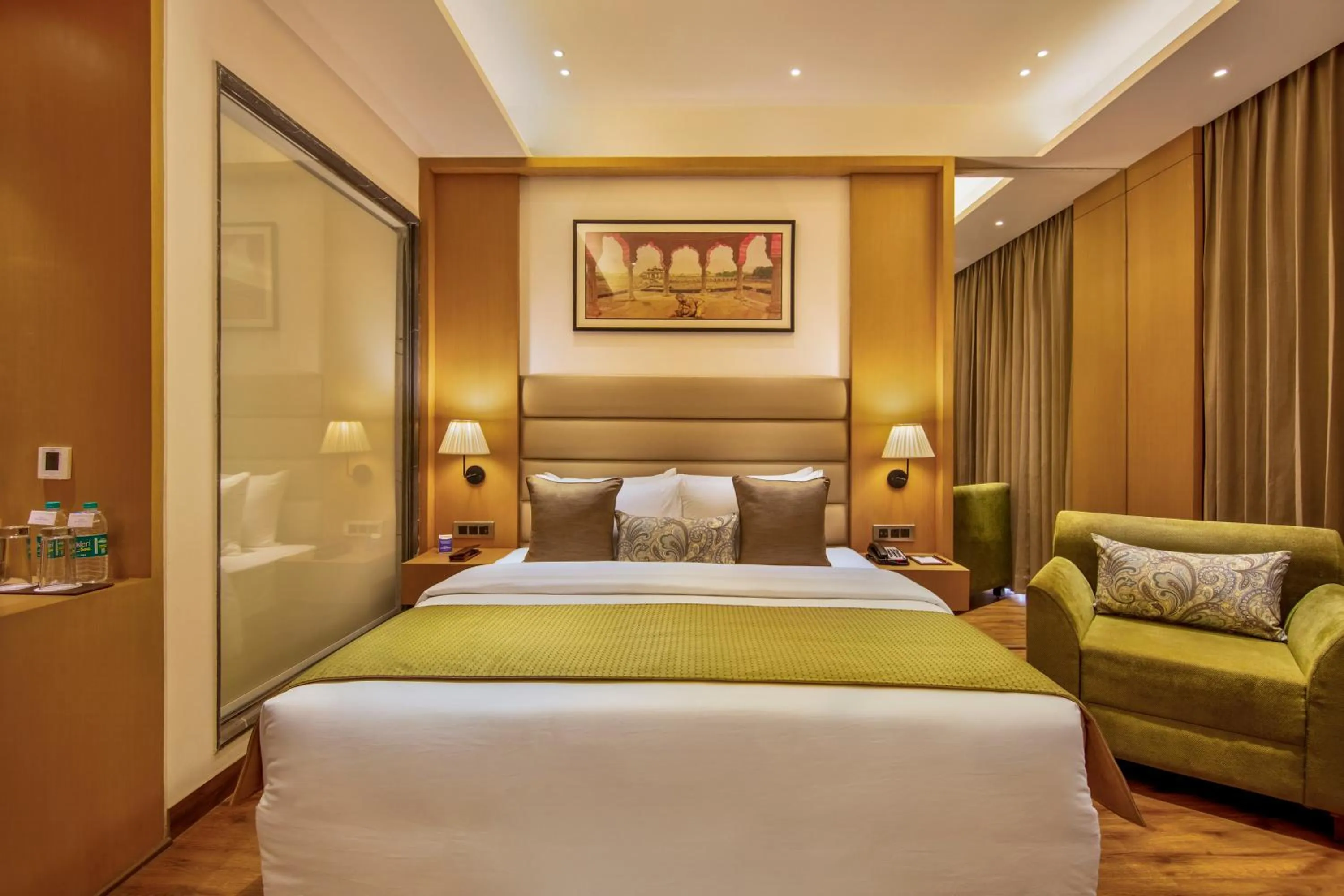 Bedroom, Bed in Sarovar Portico Sonipat