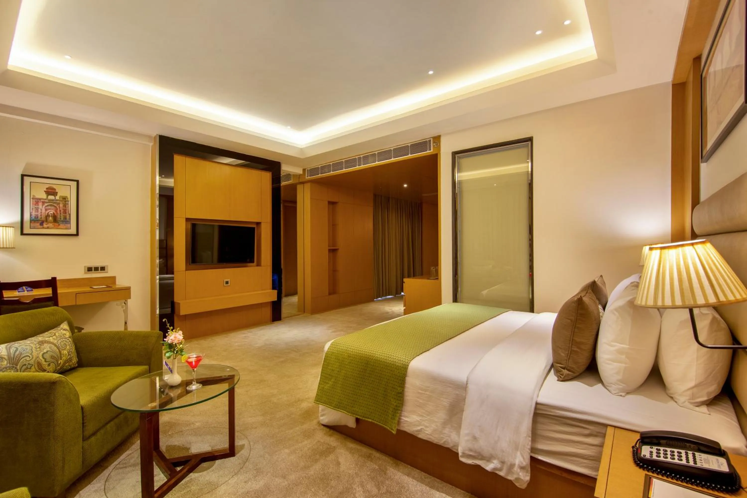 Bedroom, Bed in Sarovar Portico Sonipat