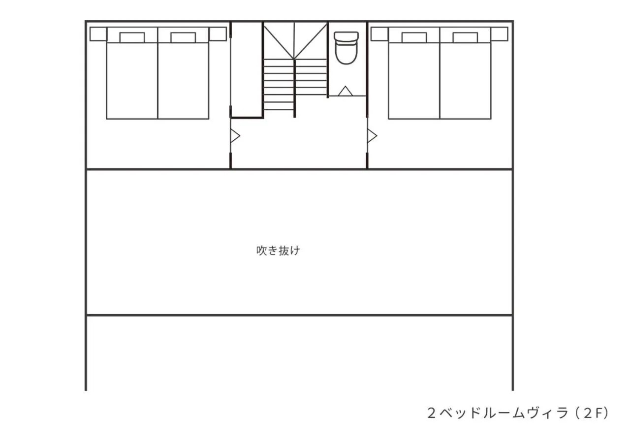 Floor plan in Villa Malibu Palm Springs Miyakojima Resort
