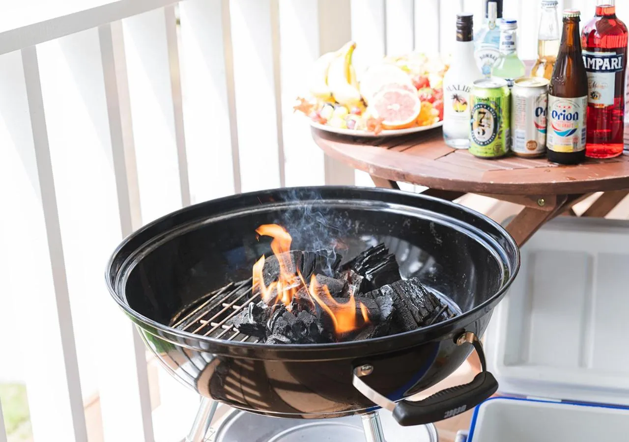 BBQ facilities in Villa Malibu Palm Springs Miyakojima Resort