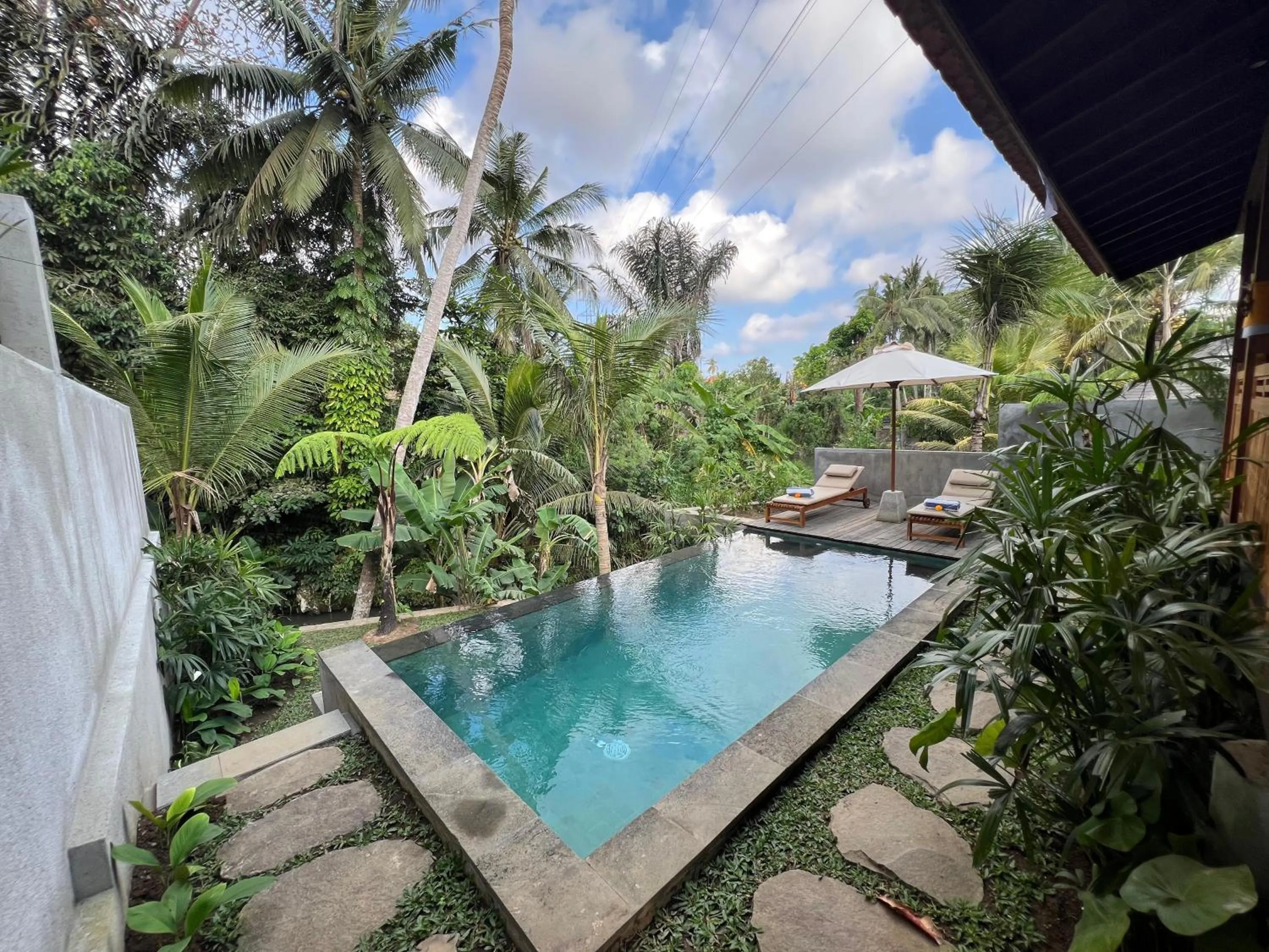 Pool view in RUMAH KAYU RESORT