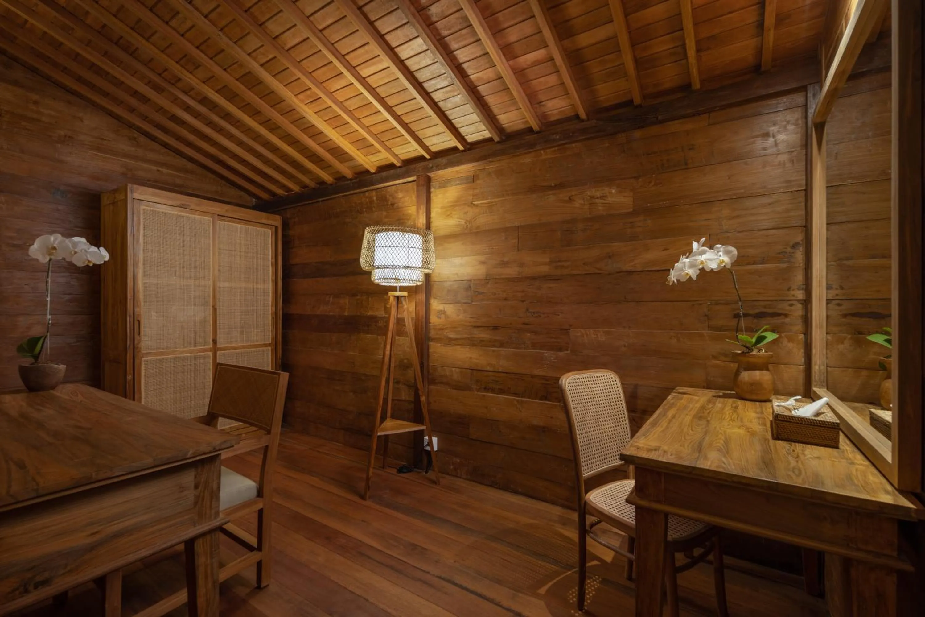 Seating area in RUMAH KAYU RESORT