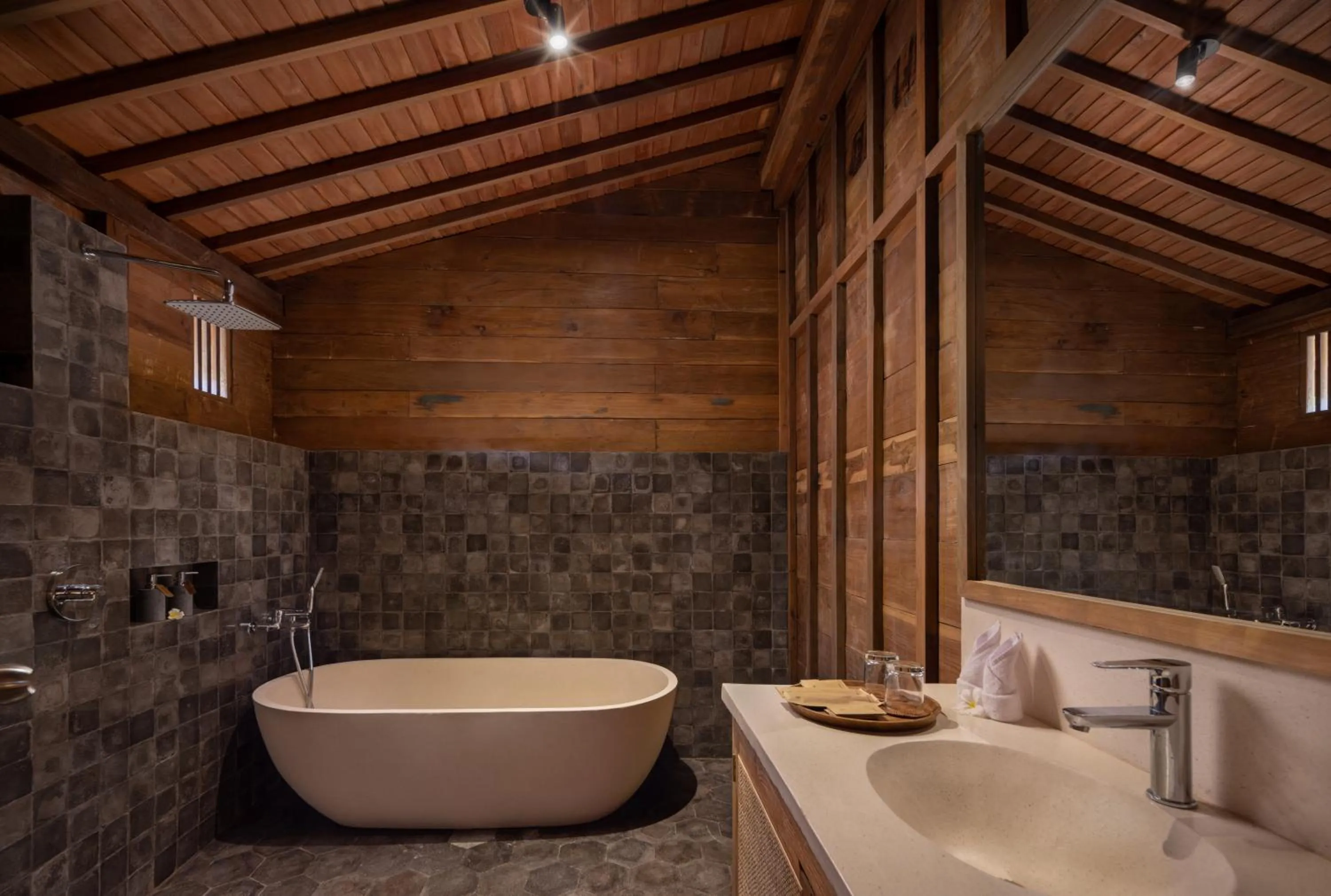 Bathroom in RUMAH KAYU RESORT