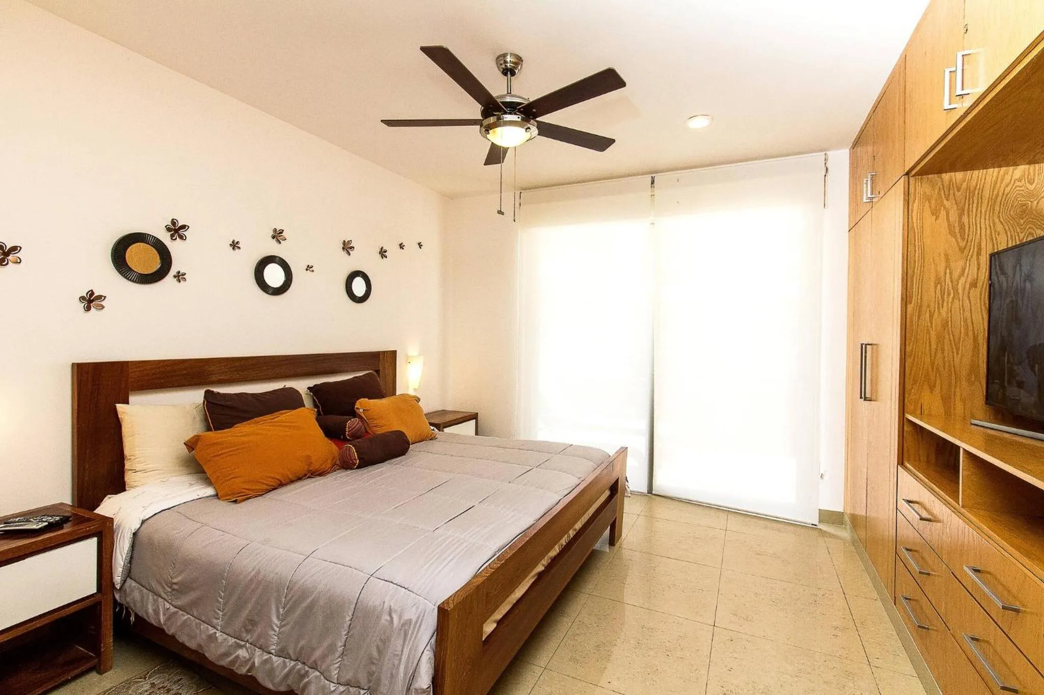 Bed in Breathtaking 2 Bedroom, Private Terrace - Bbq